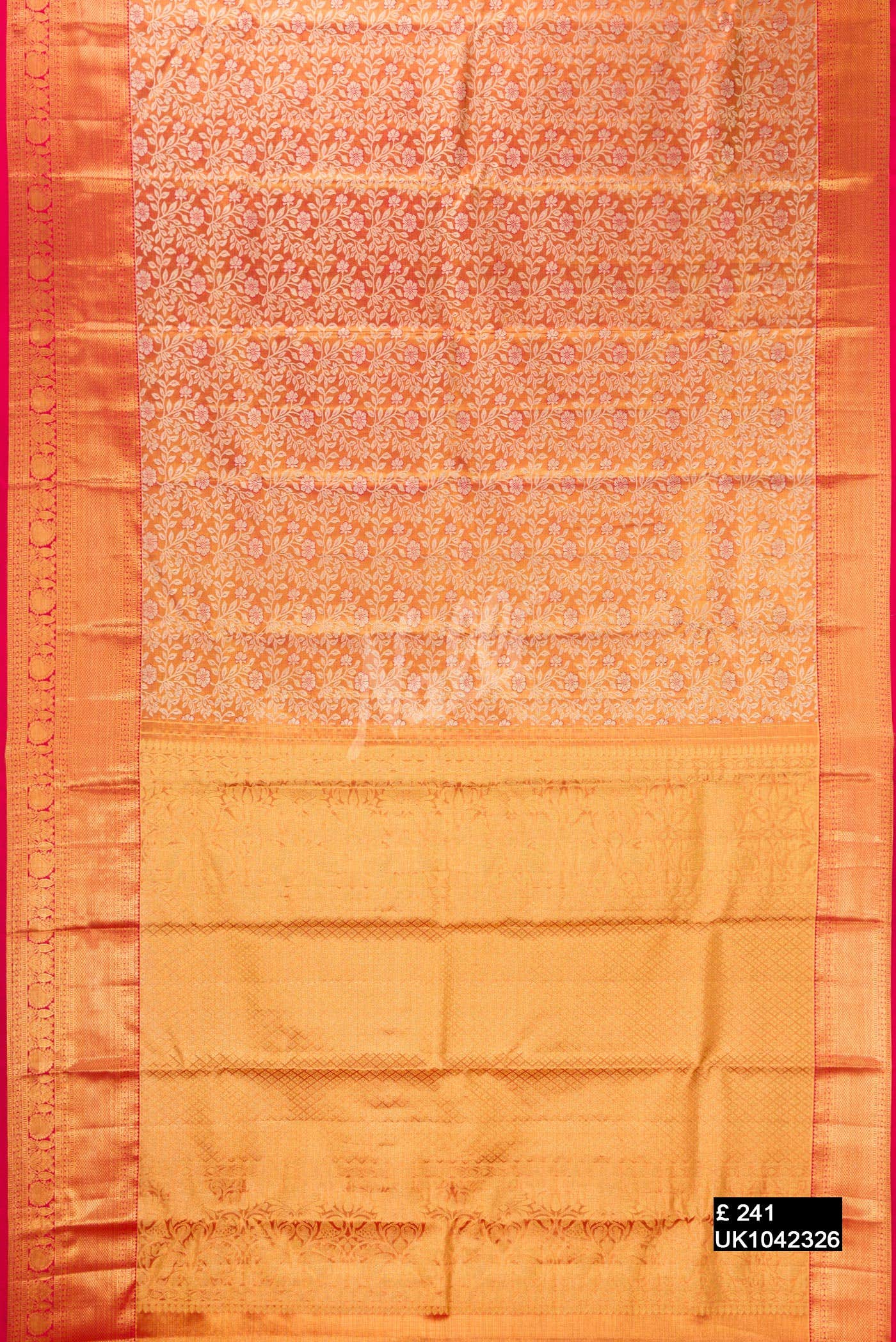 Maroon Kanchipuram Tissue Silk Saree