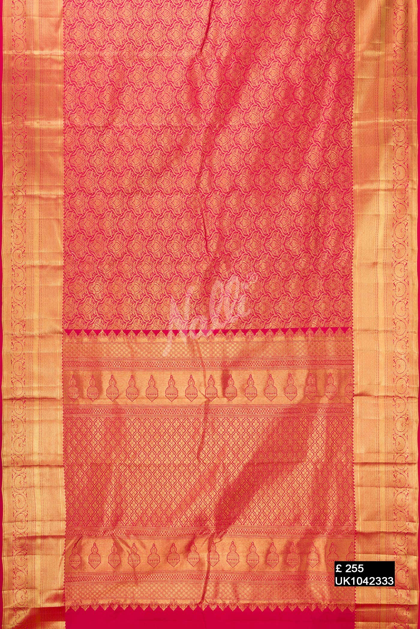 Rani Pink Kanchipuram Silk Saree