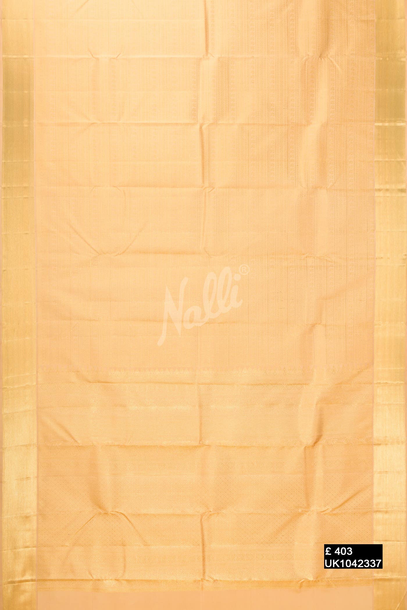 Beige Kanchipuram Silk Saree
