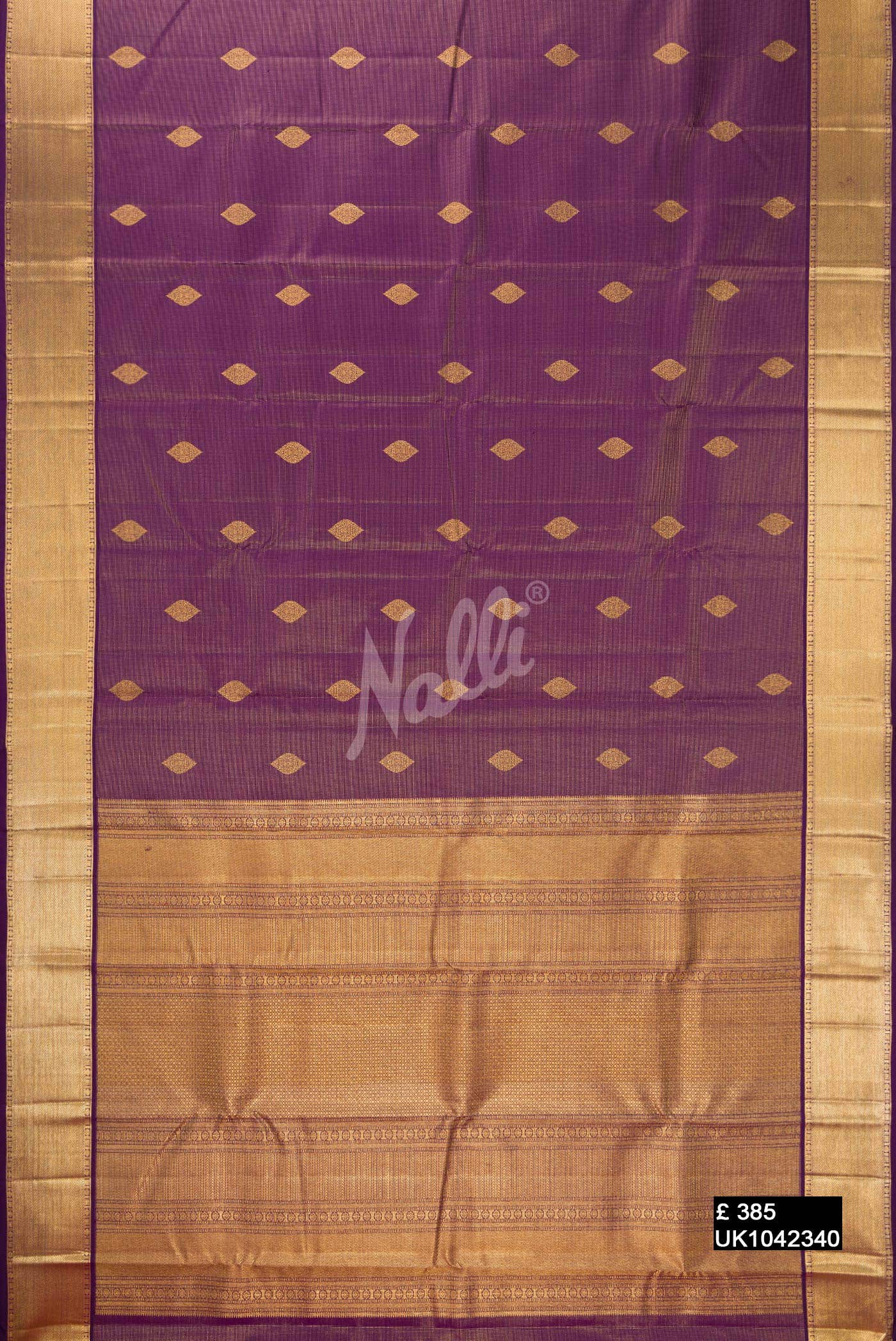 Burgundy Kanchipuram Silk Saree