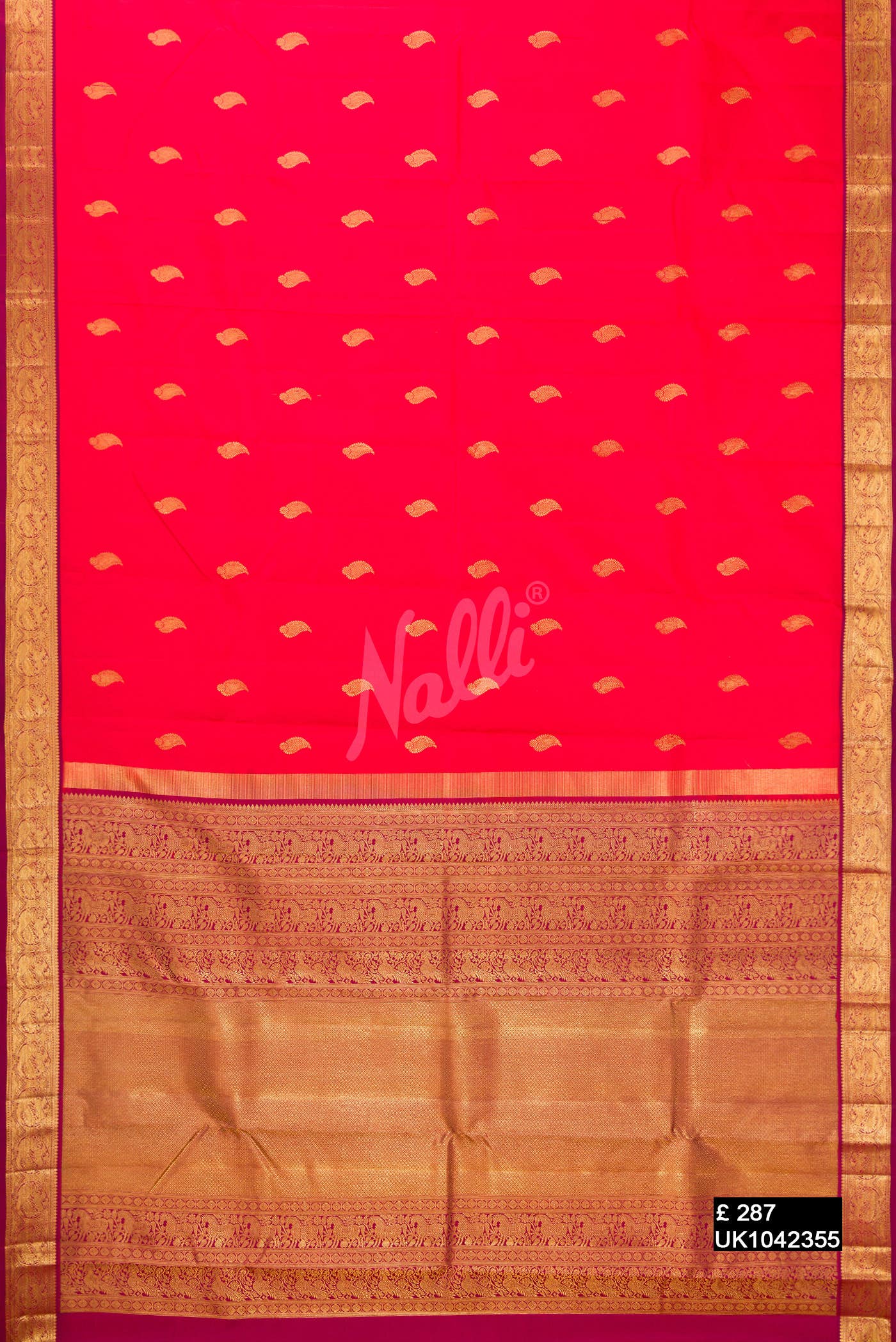Red Kanchipuram Silk Saree