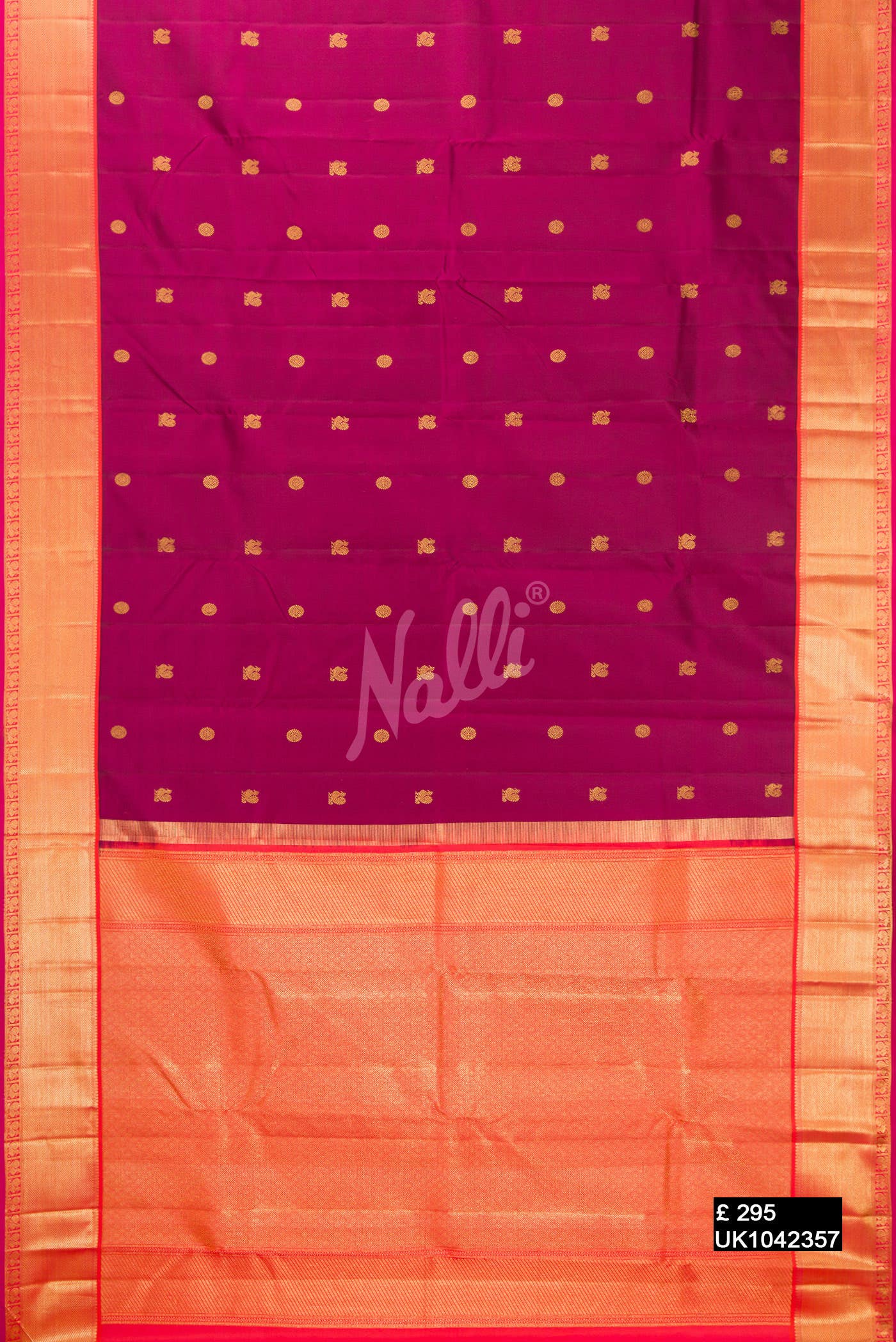 Magenta Kanchipuram Silk Saree