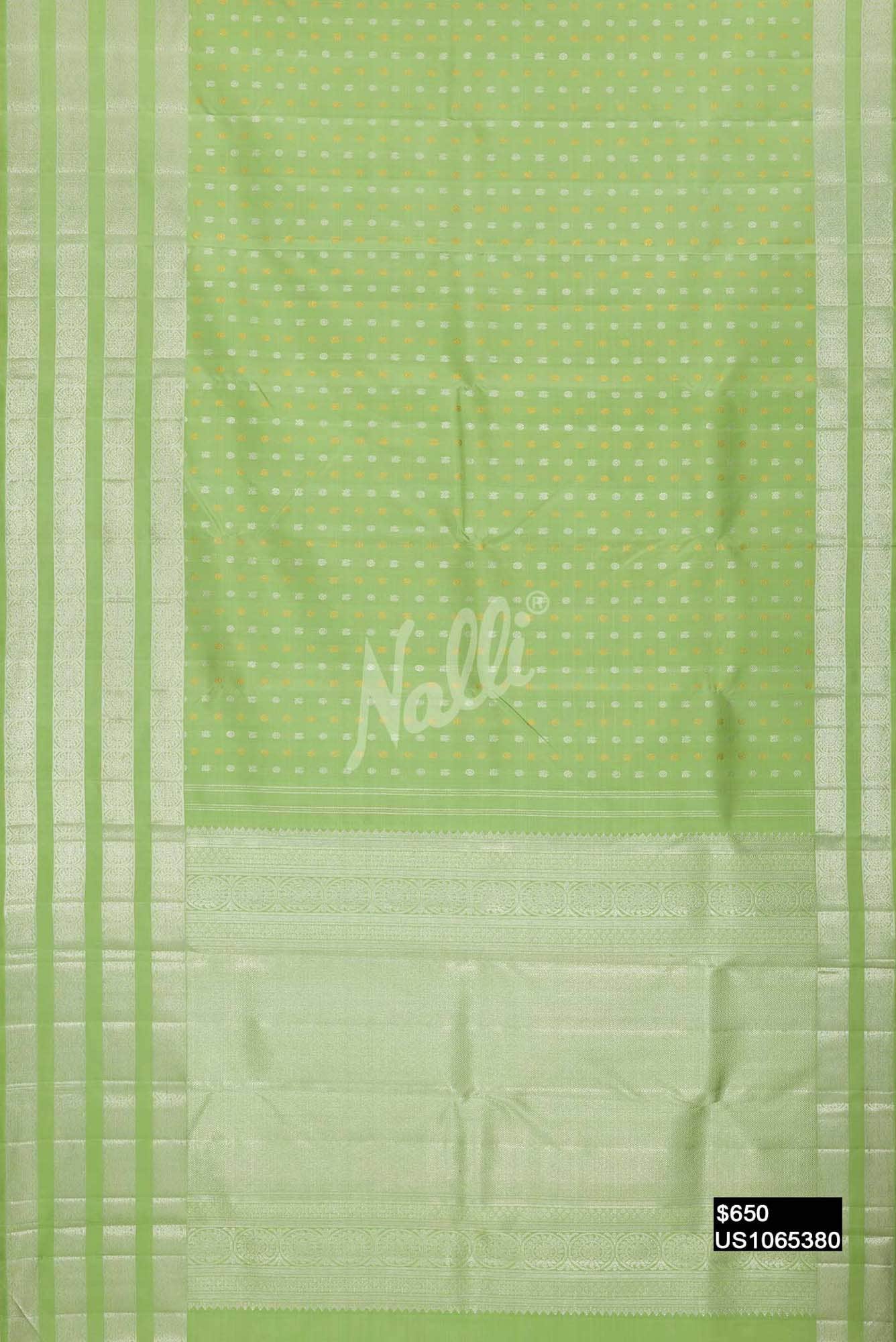 Light Green Kanchipuram Silk Saree