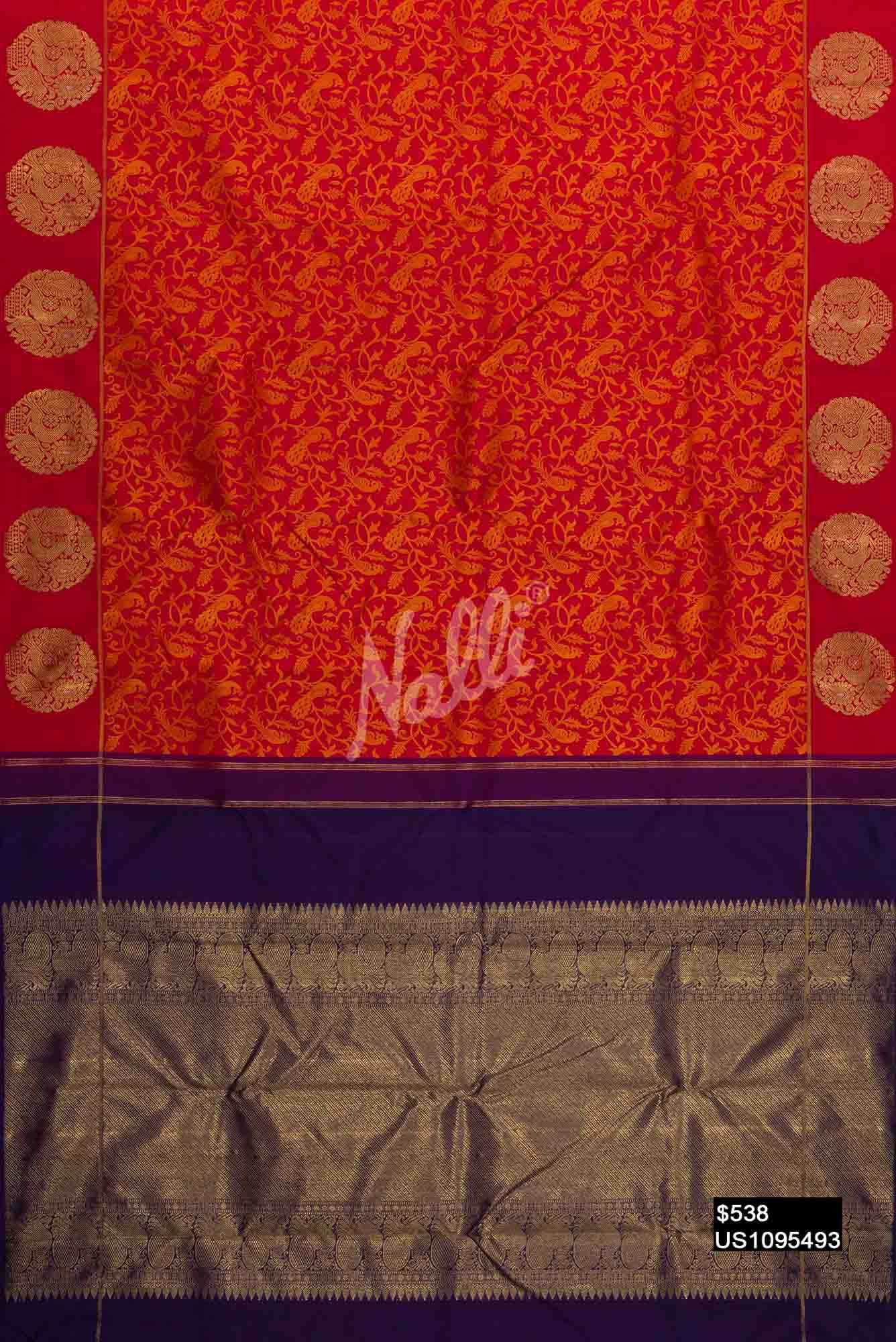 Red Kanchipuram Silk Saree