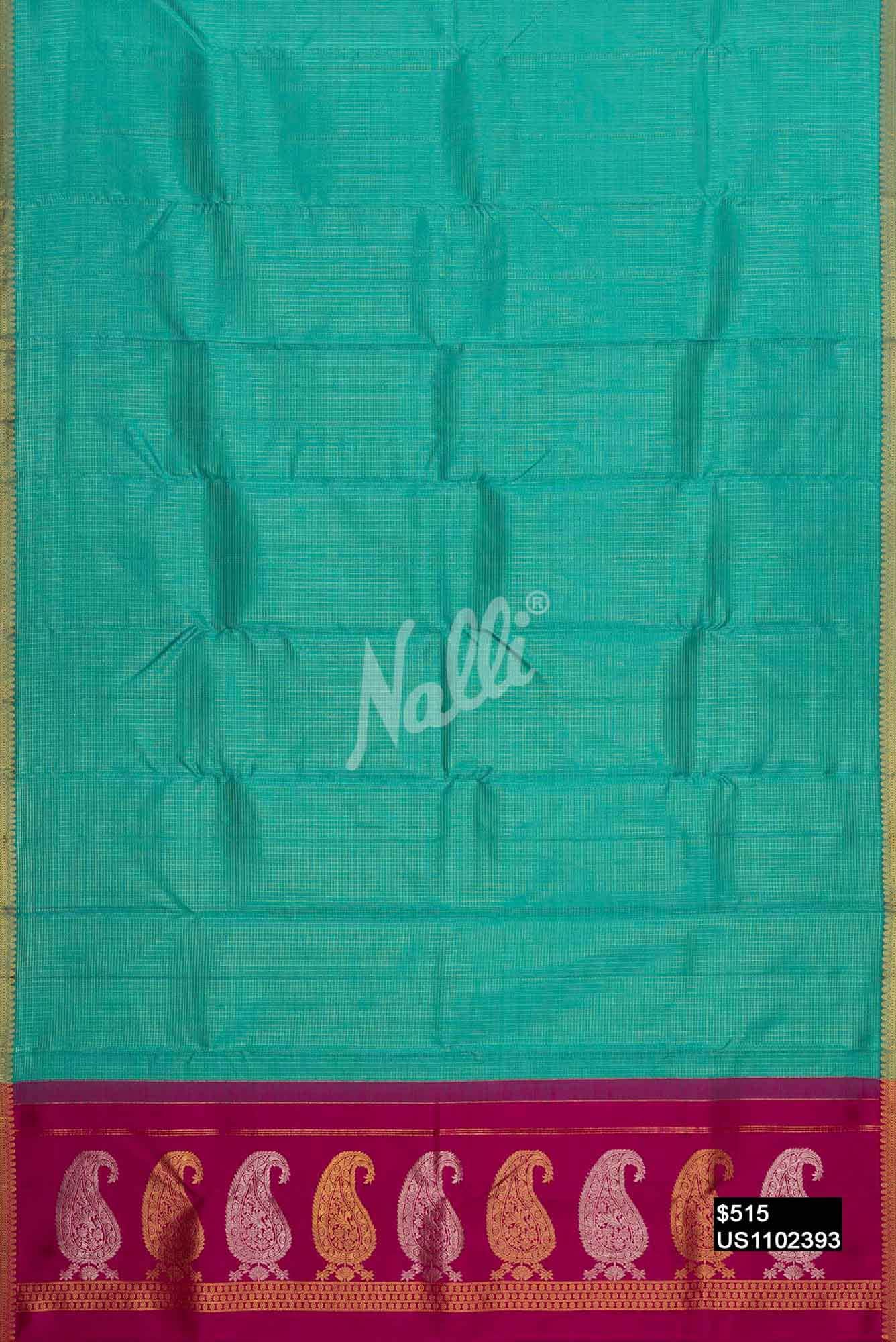 Blue Kanchipuram Silk Saree