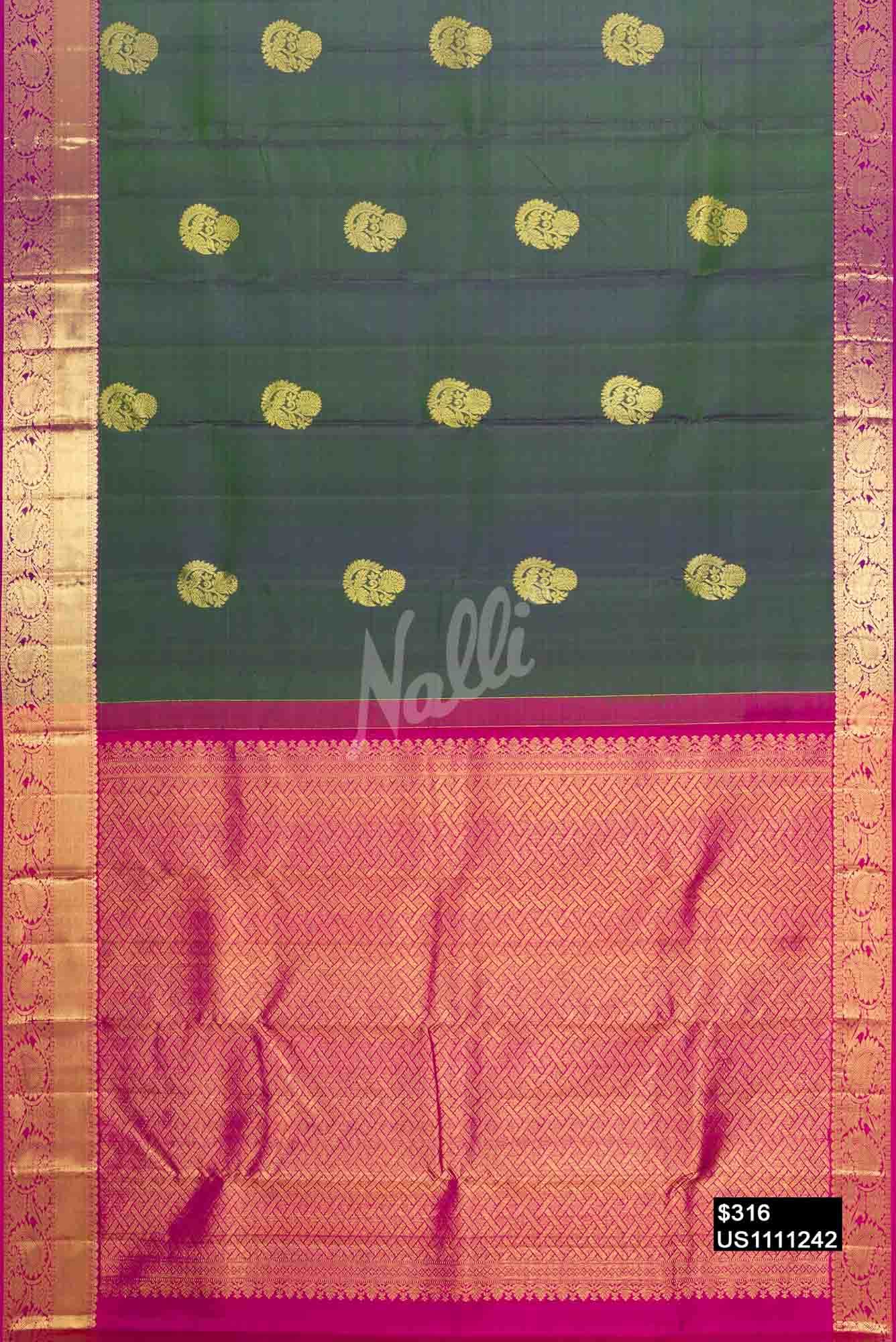 Green Kanchipuram Silk Saree