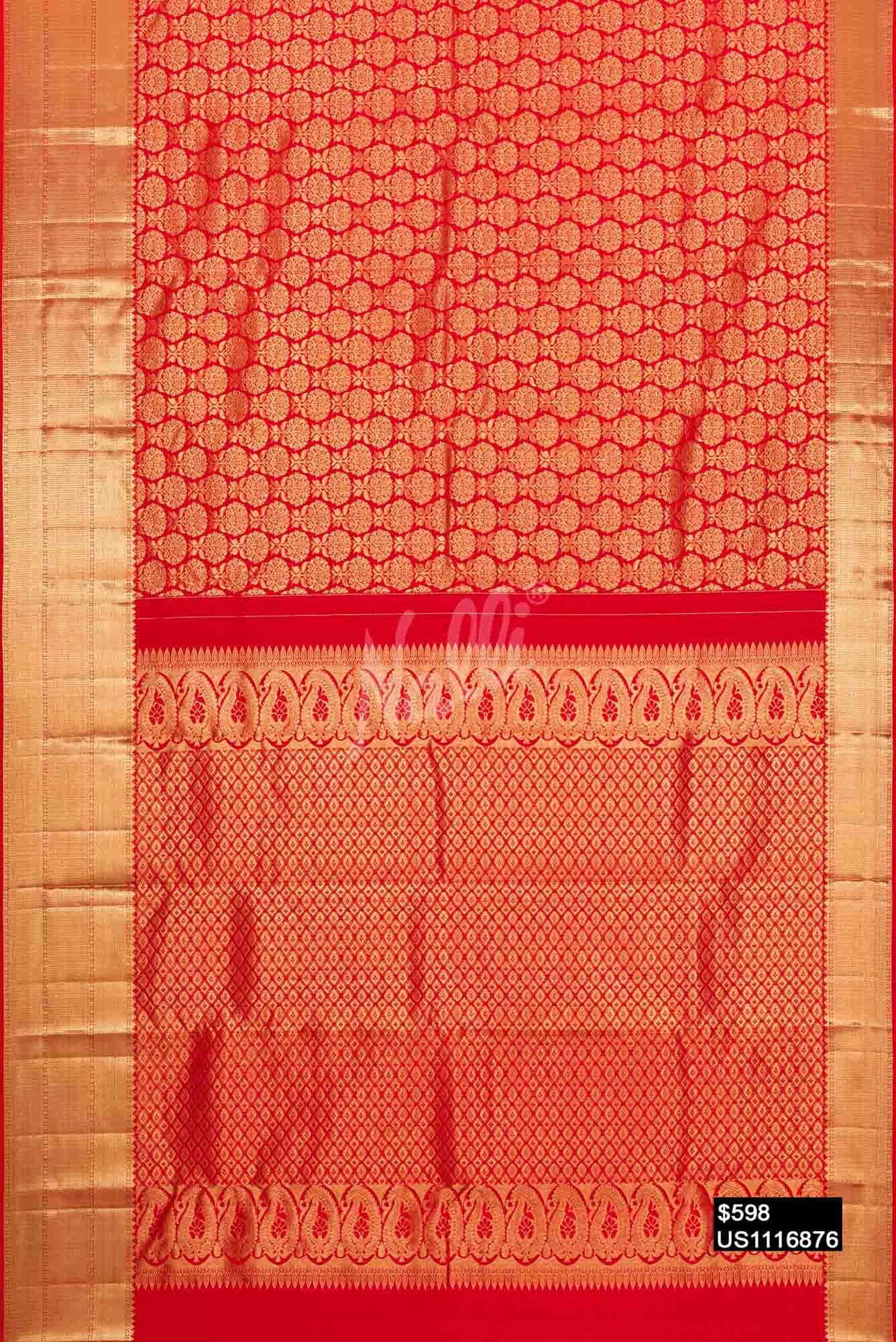 Red Kanchipuram Silk Saree