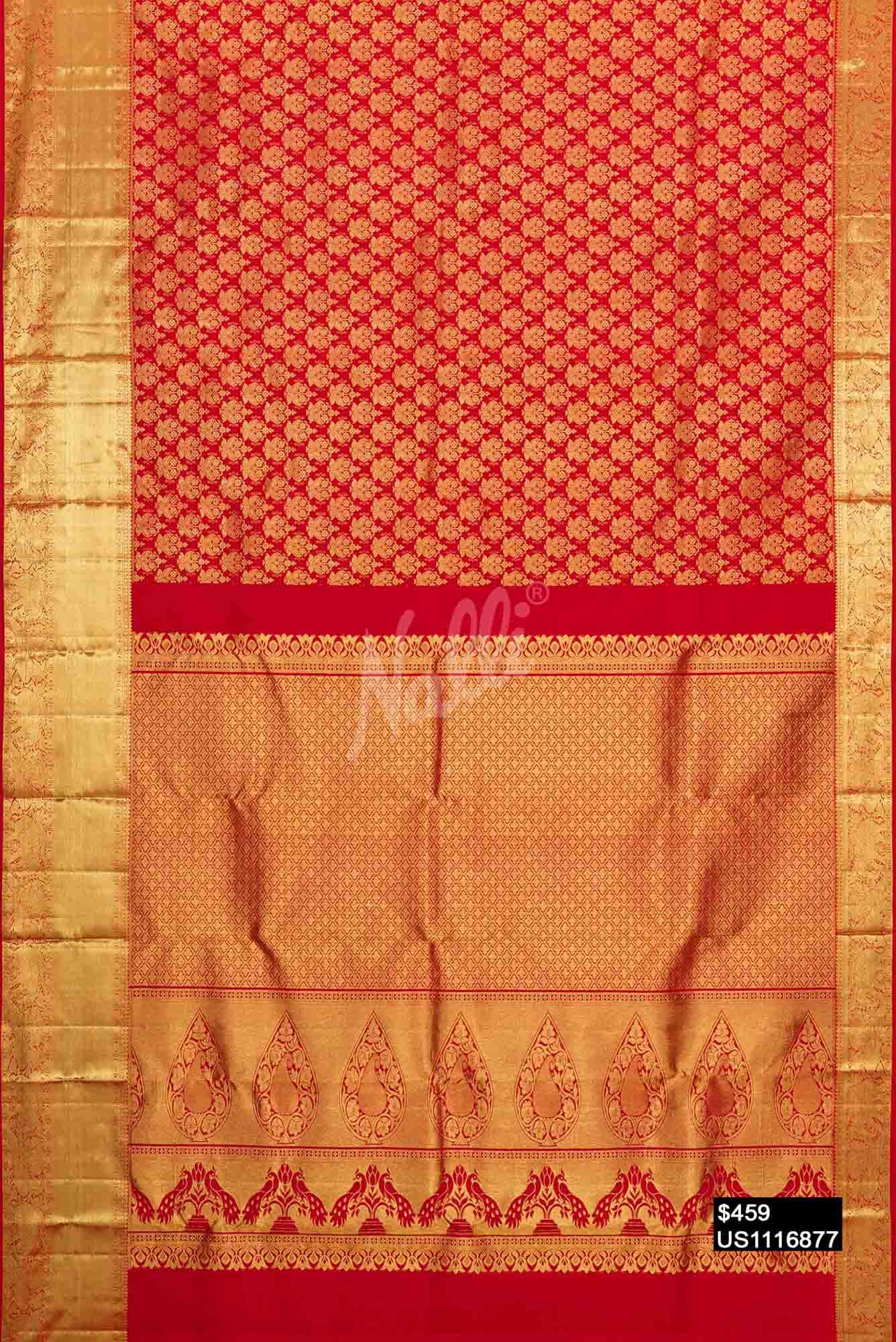 Red Kanchipuram Silk Saree