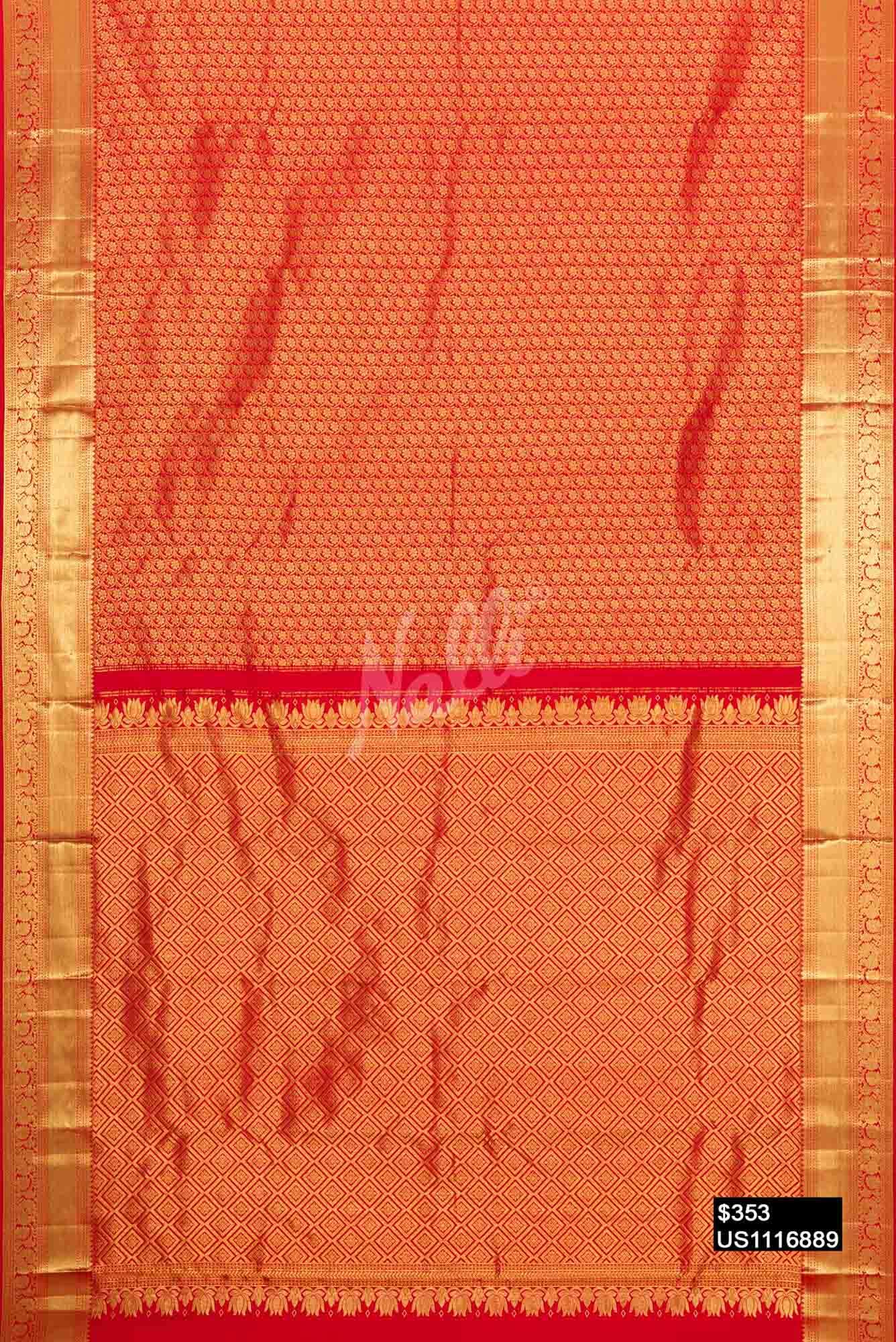 Red Kanchipuram Silk Saree