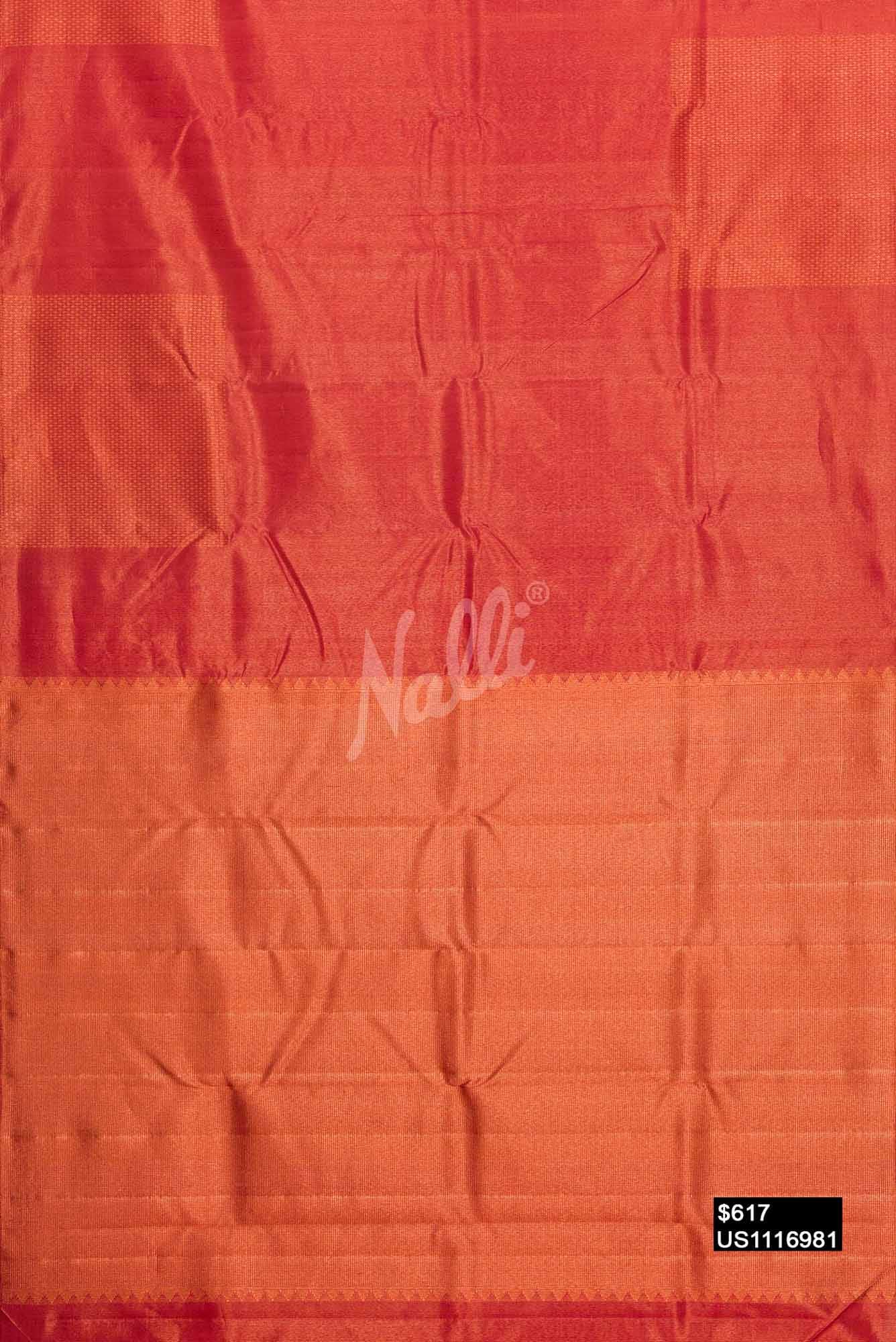Maroon Kanchipuram Silk Saree