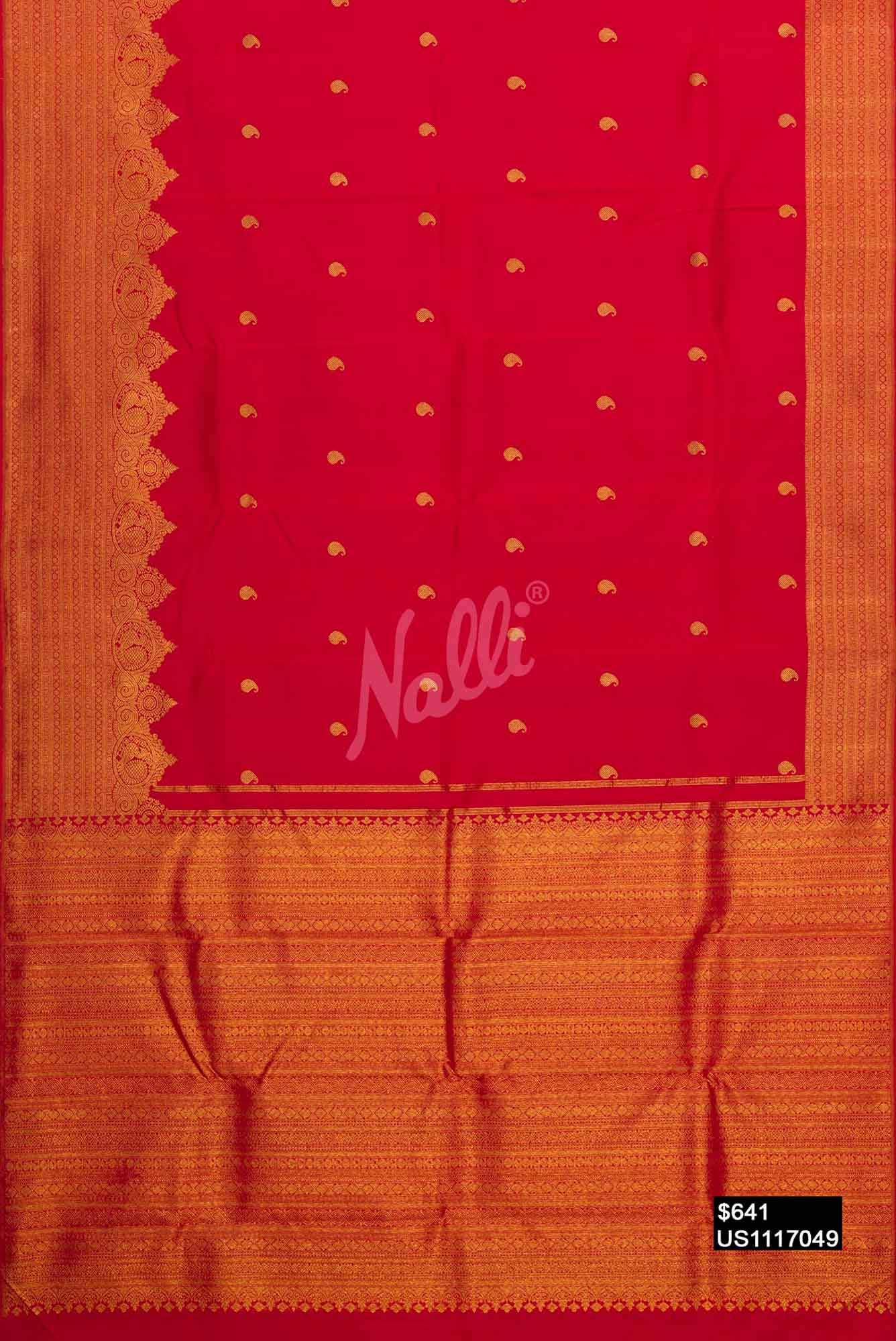 Red Kanchipuram Silk Saree
