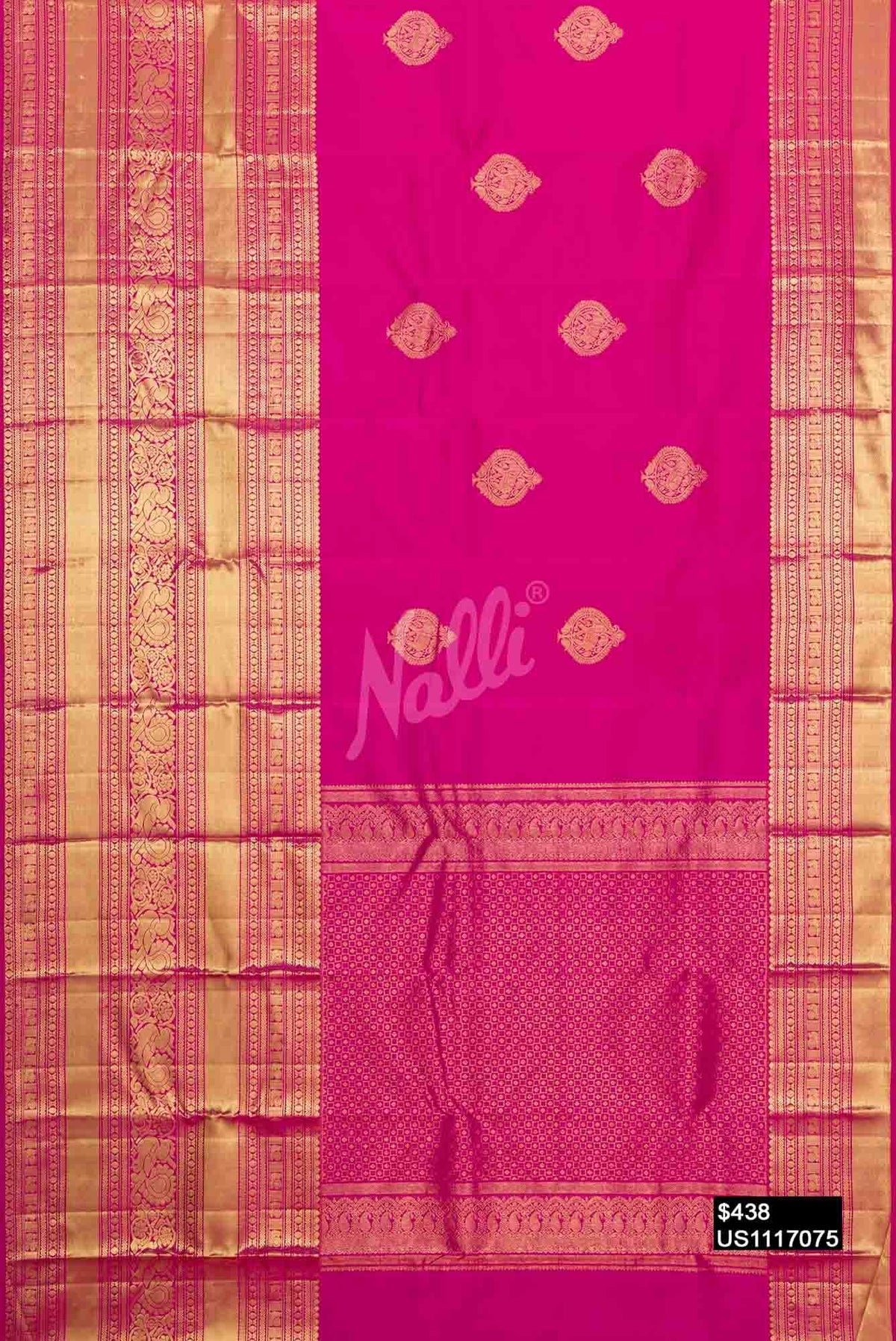 Pink Kanchipuram Silk Saree