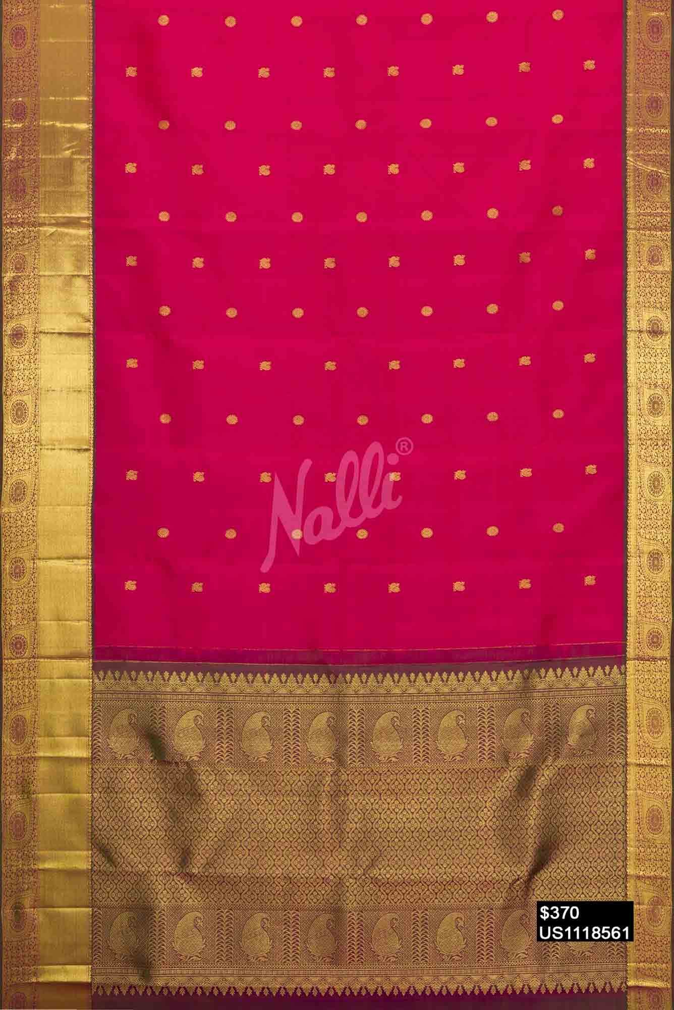 Pink Kanchipuram Silk Saree