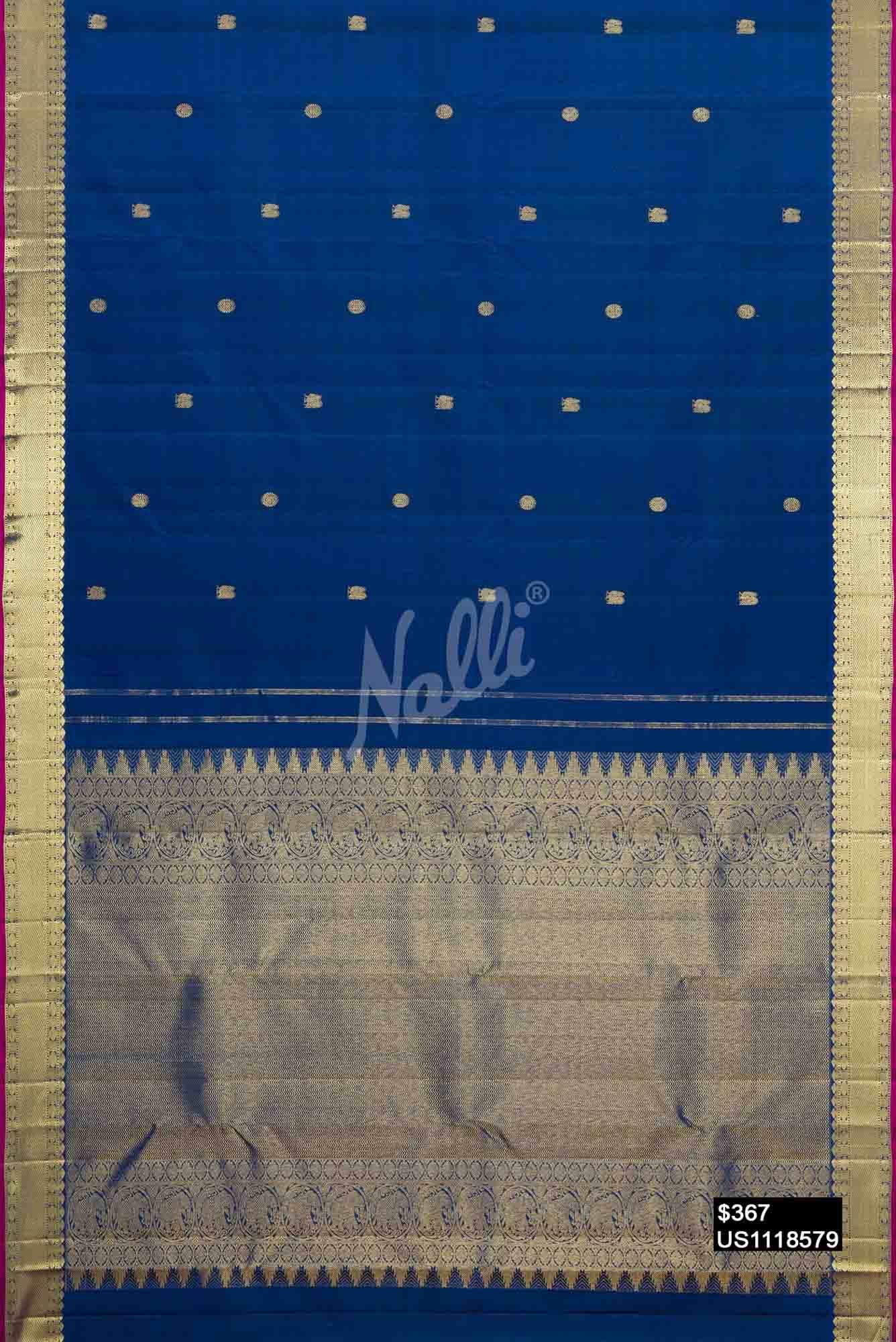 Royal Blue Kanchipuram Silk Saree