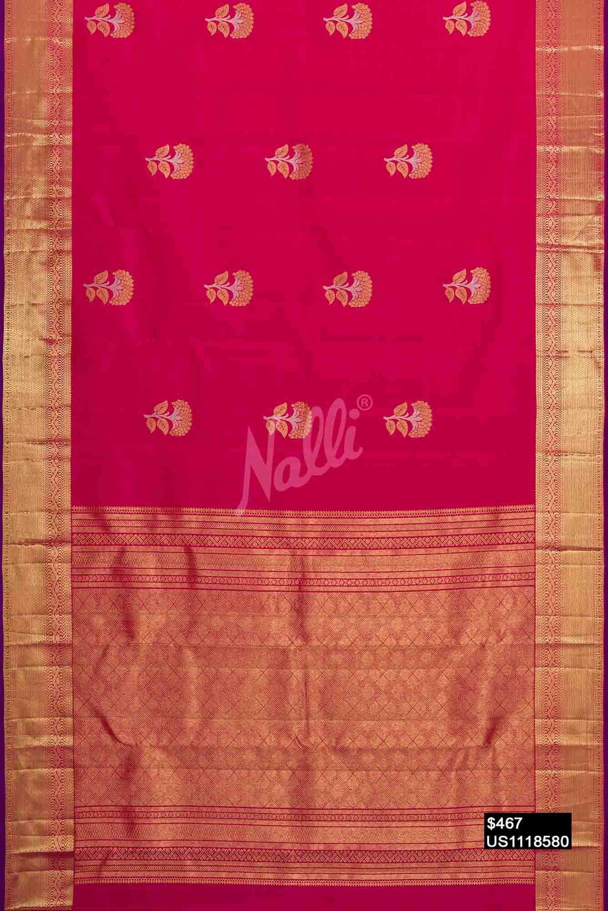 Pink Kanchipuram Silk Saree