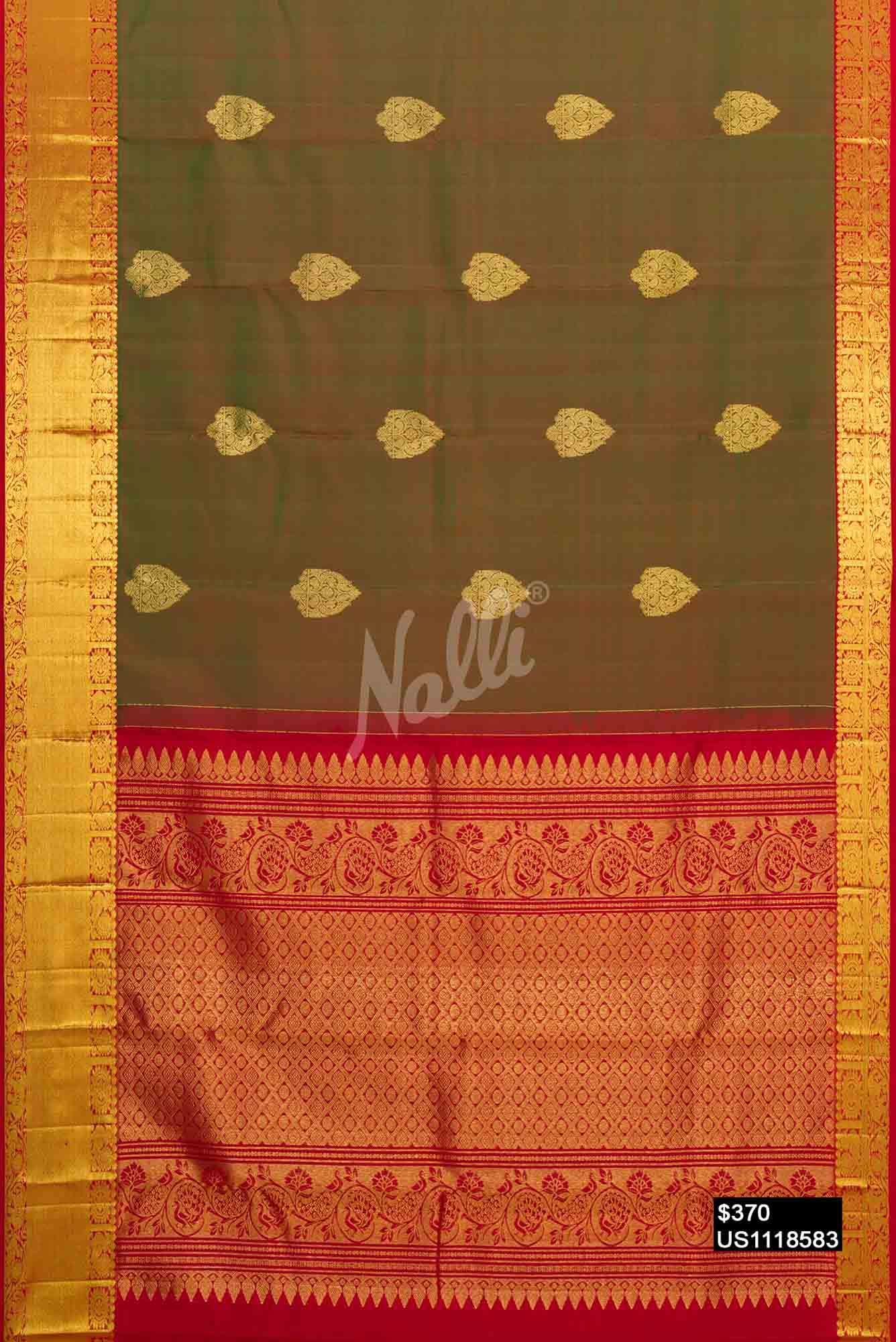 Green Kanchipuram Silk Saree