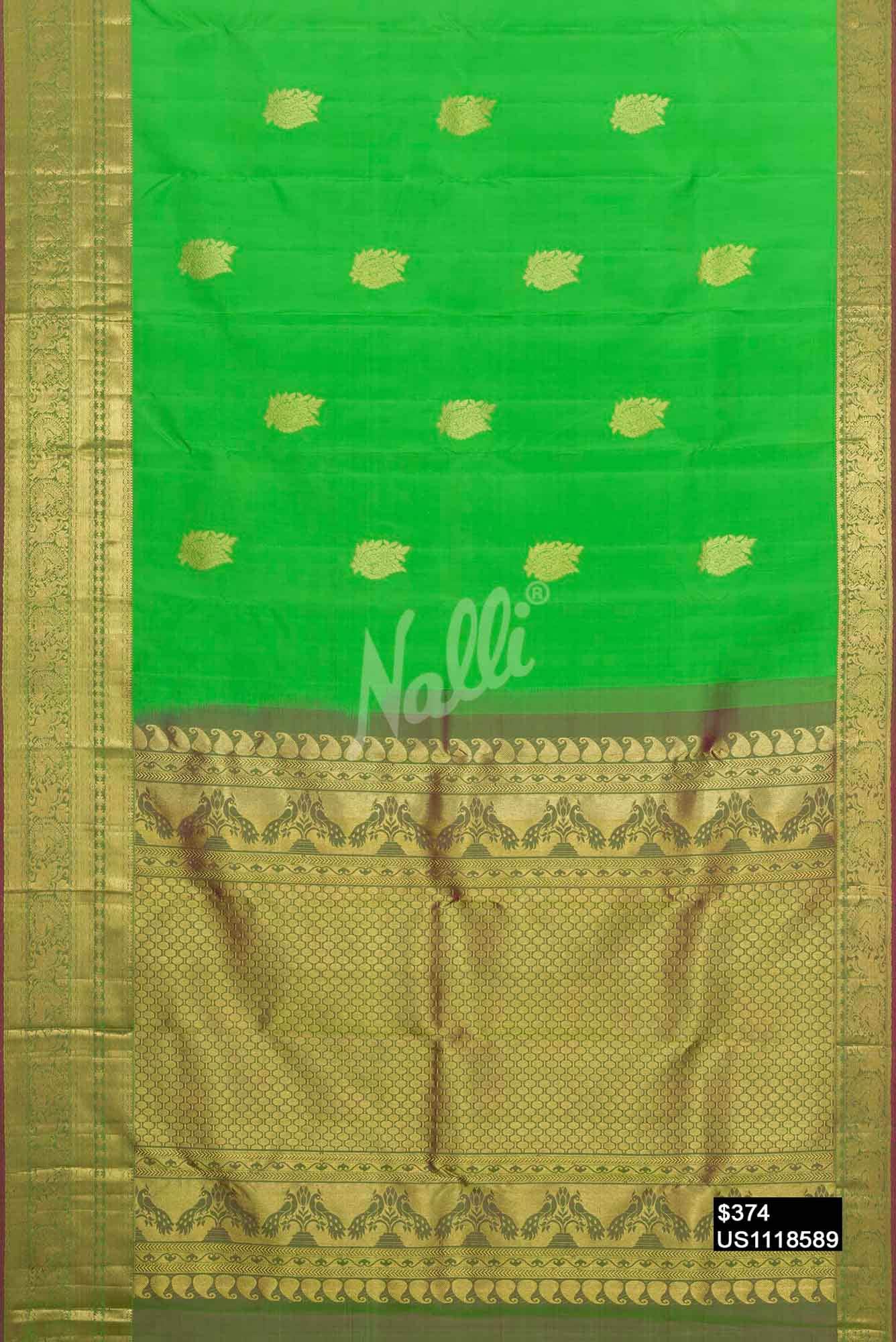Green Kanchipuram Silk Saree