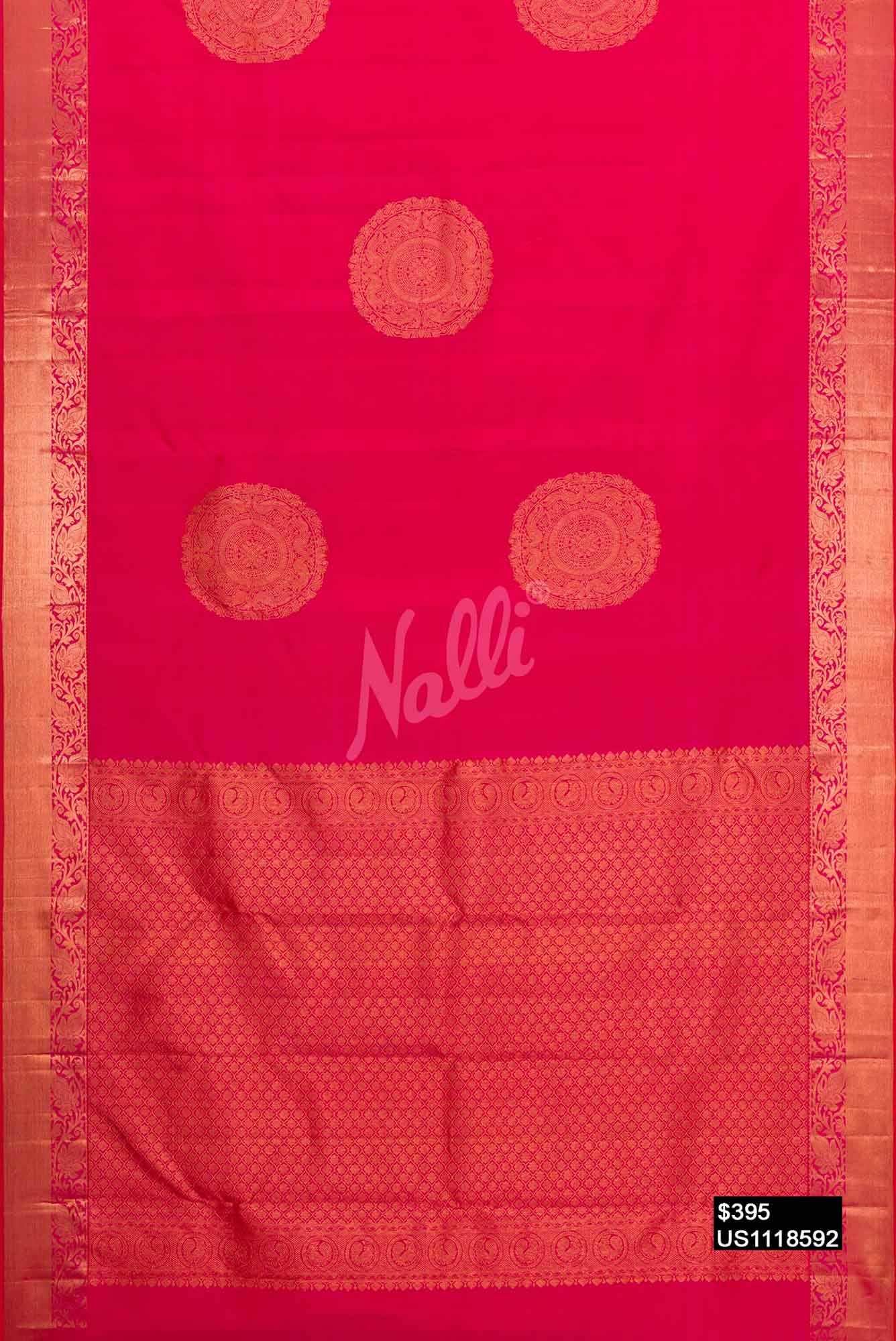 Pink Kanchipuram Silk Saree