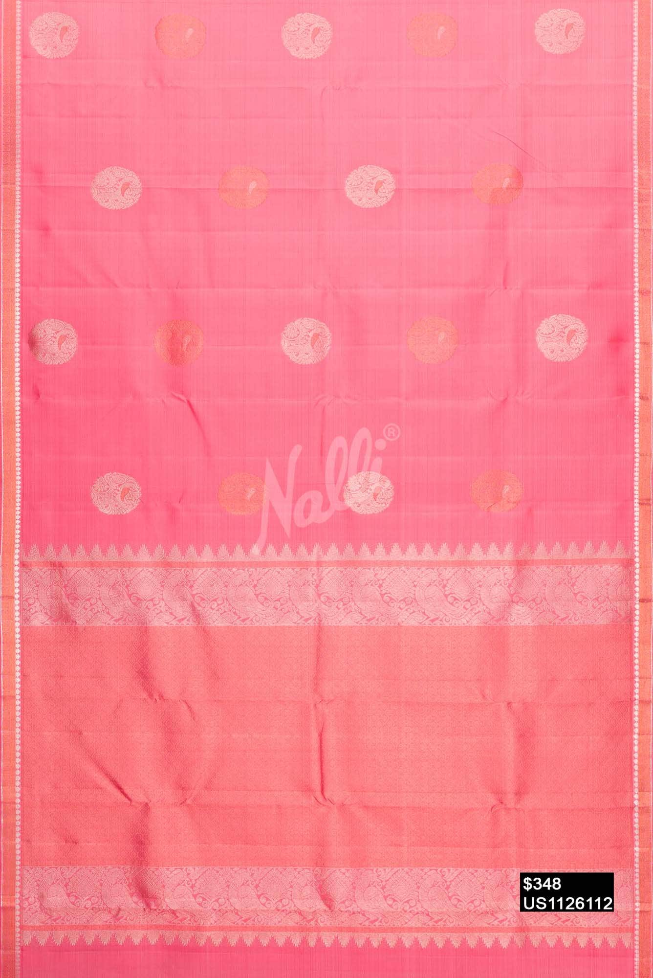 Pink Kanchipuram Silk Saree