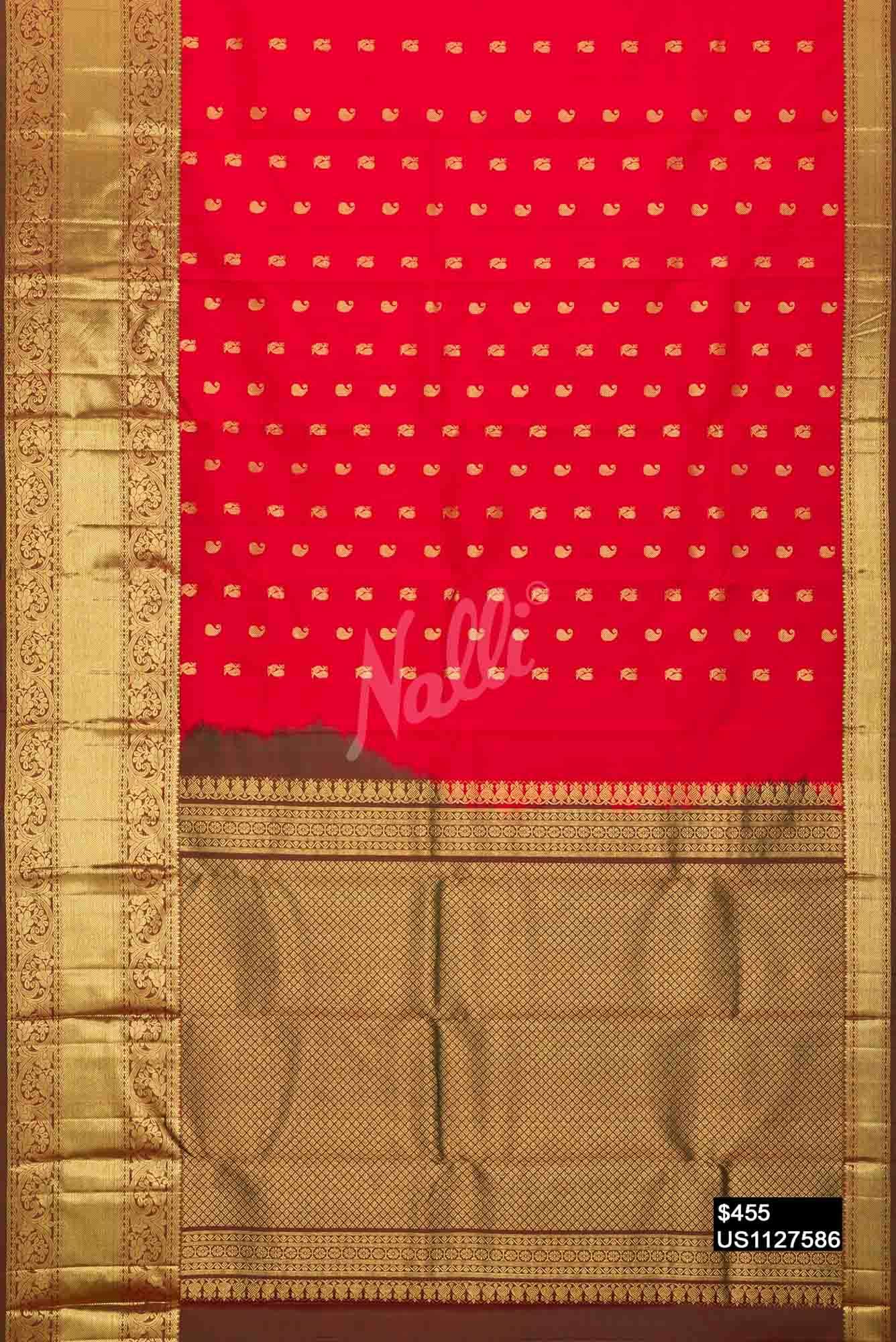 Red Kanchipuram Silk Saree