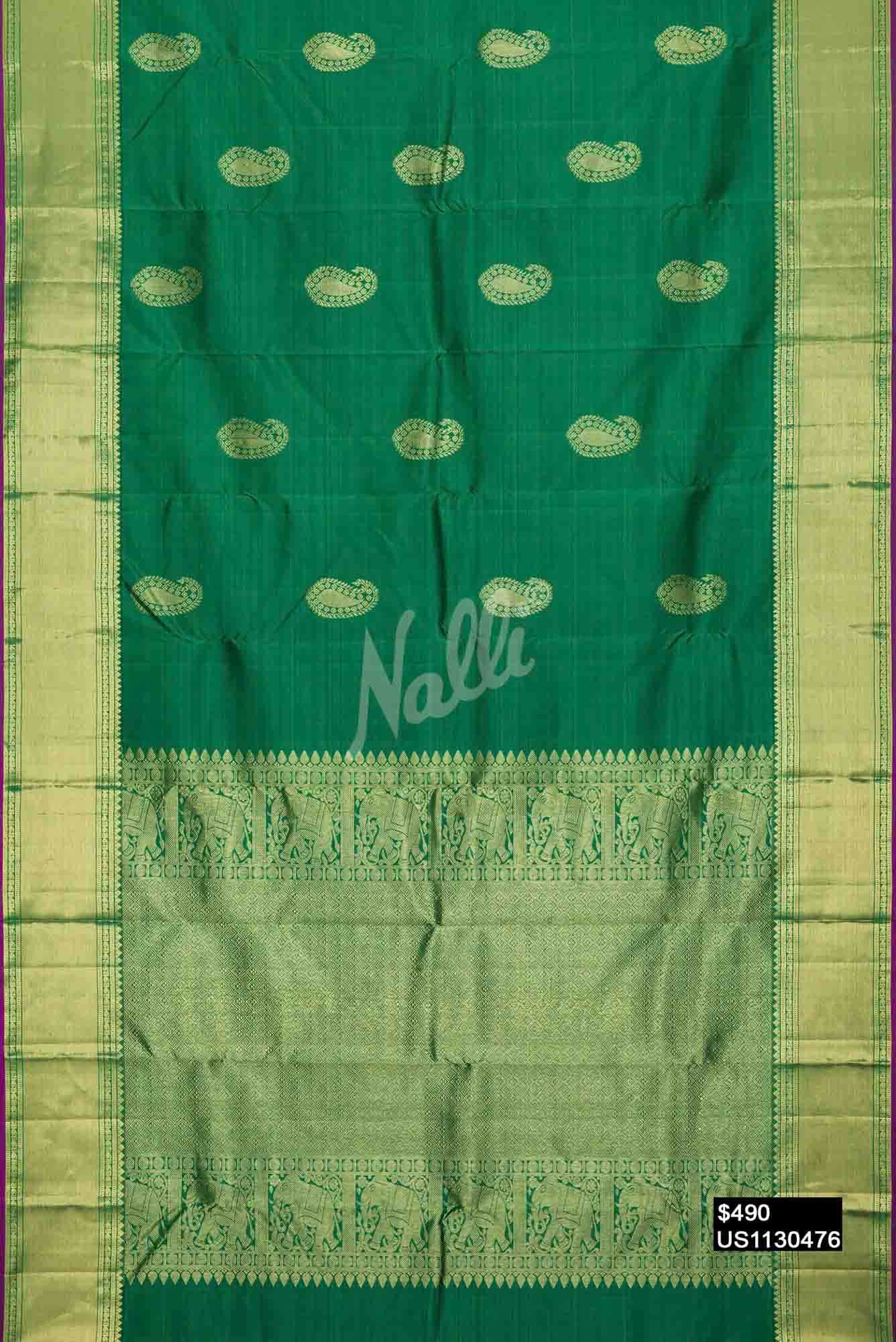 Green Kanchipuram Silk Saree