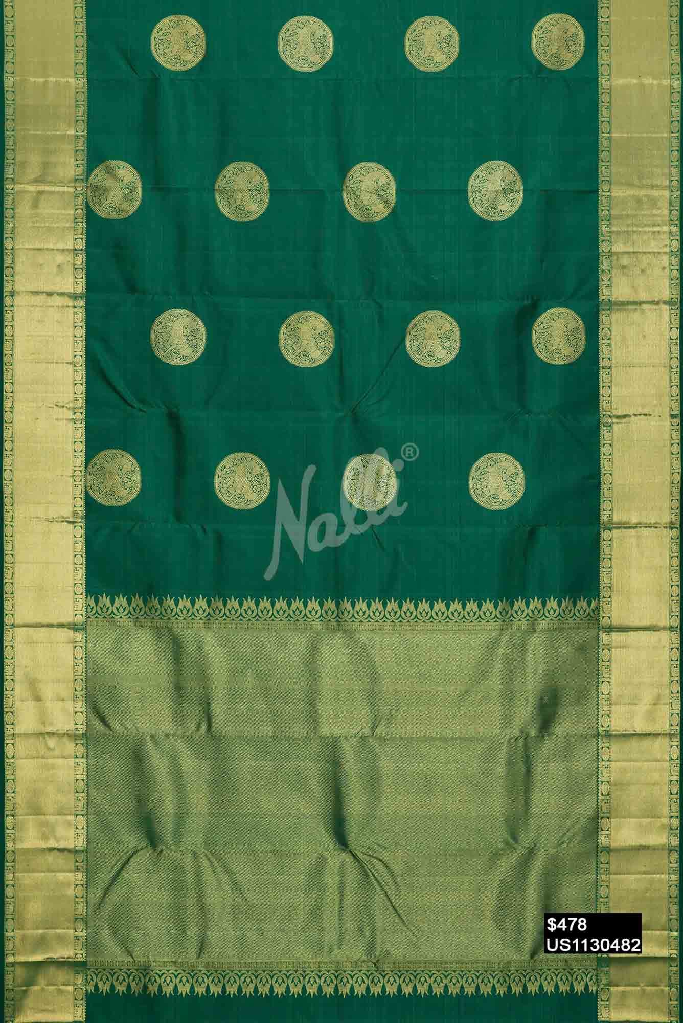 Green Kanchipuram Silk Saree
