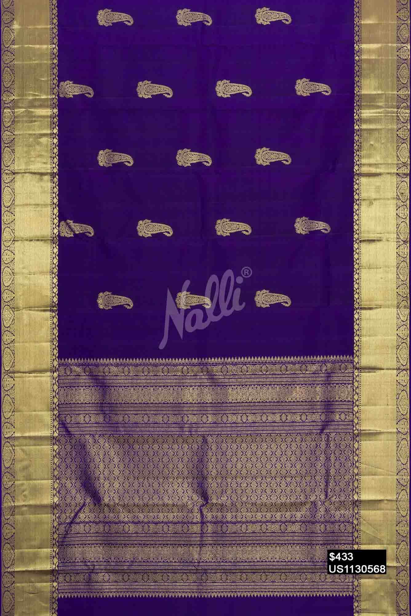 Royal Blue Kanchipuram Silk Saree