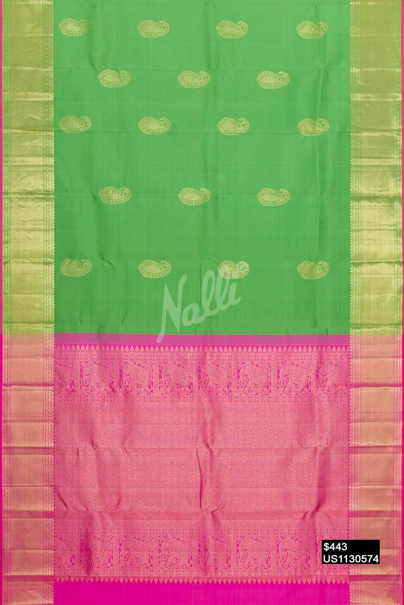 Green Kanchipuram Silk Saree