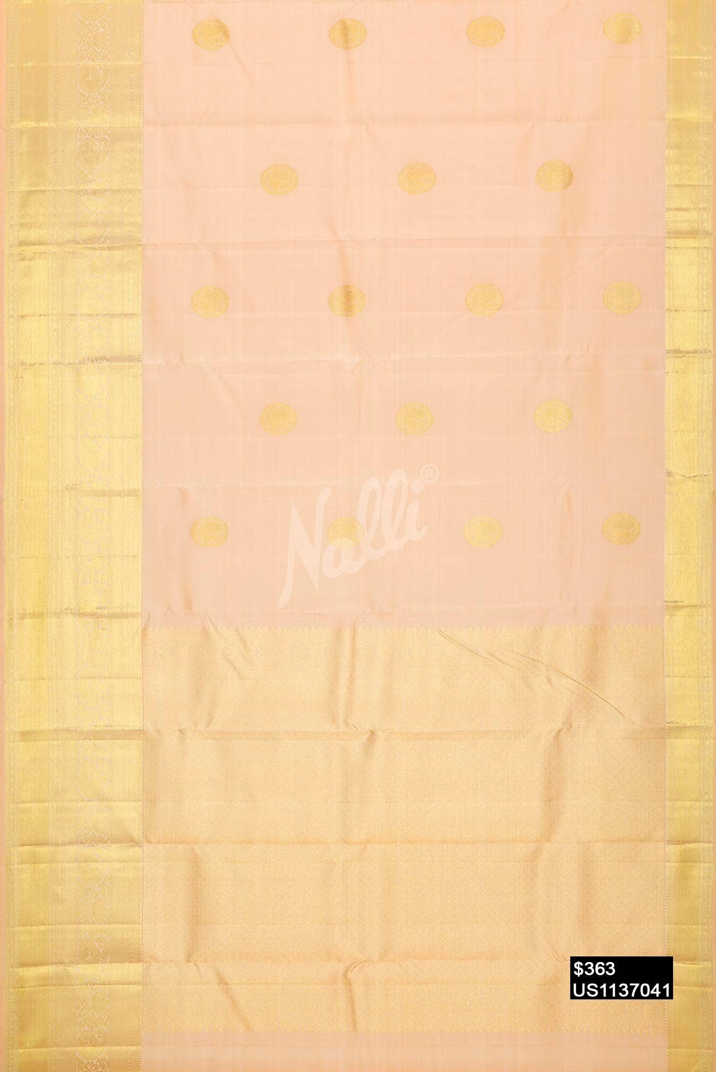 Sandal Kanchipuram Silk Saree
