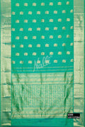Sea Green Kanchipuram Silk Saree