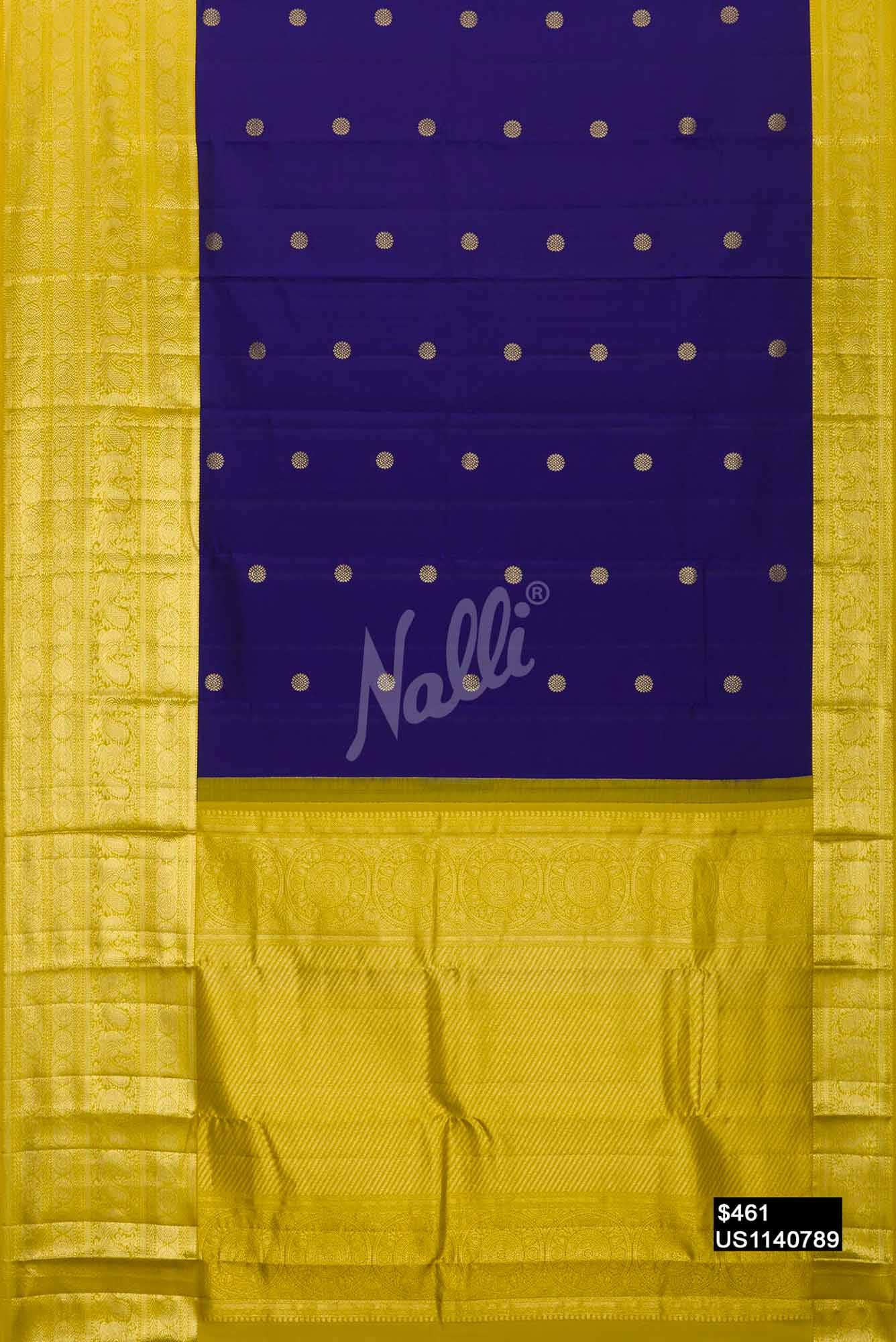 Royal Blue Kanchipuram Silk Saree