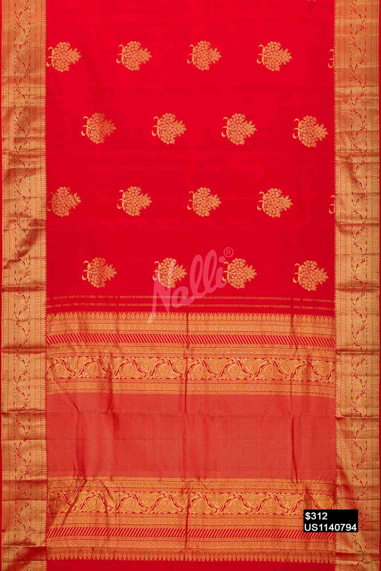 Red Kanchipuram Silk Saree