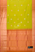 Parrot Green Kanchipuram Silk Saree
