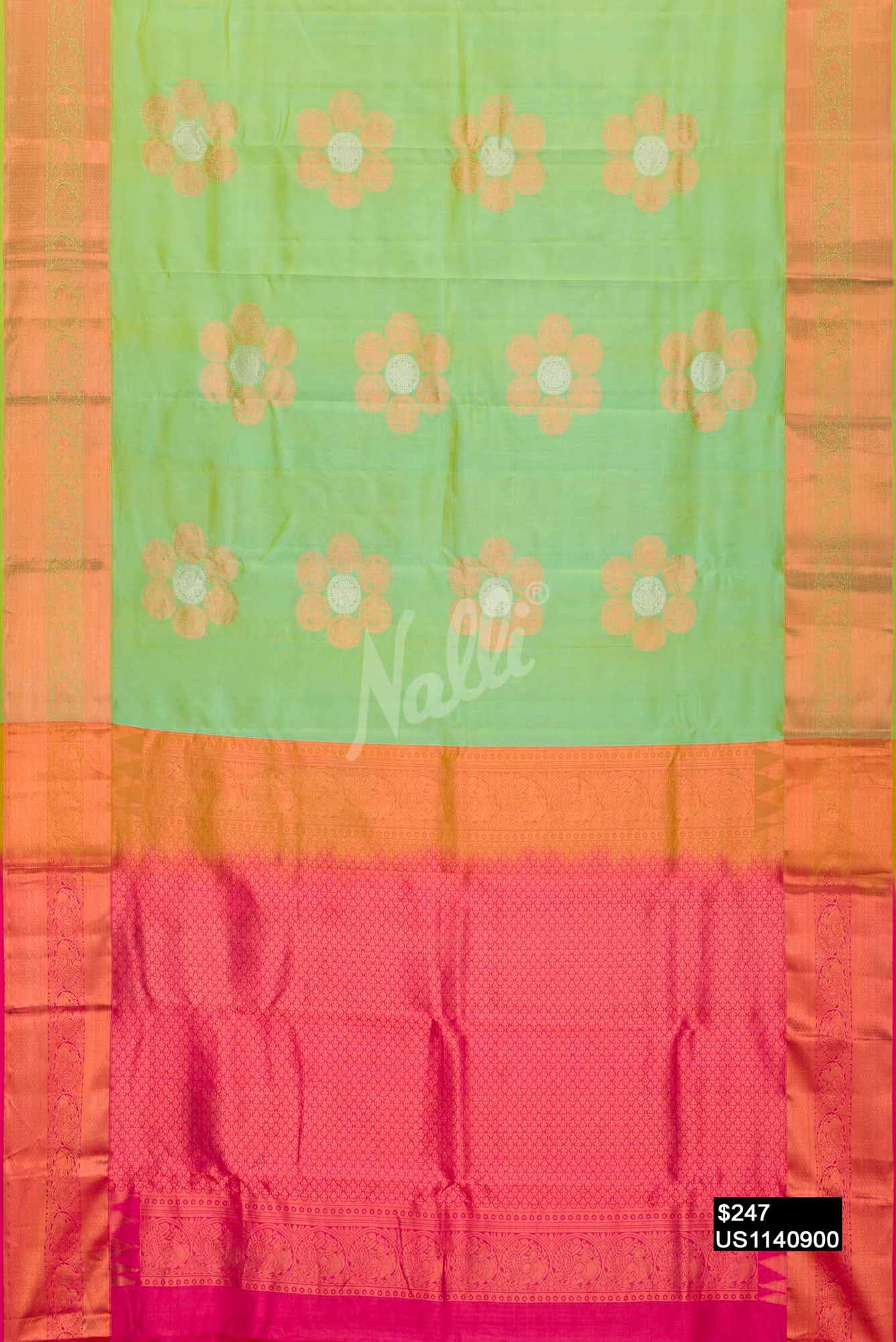 Green Kanchipuram Silk Saree