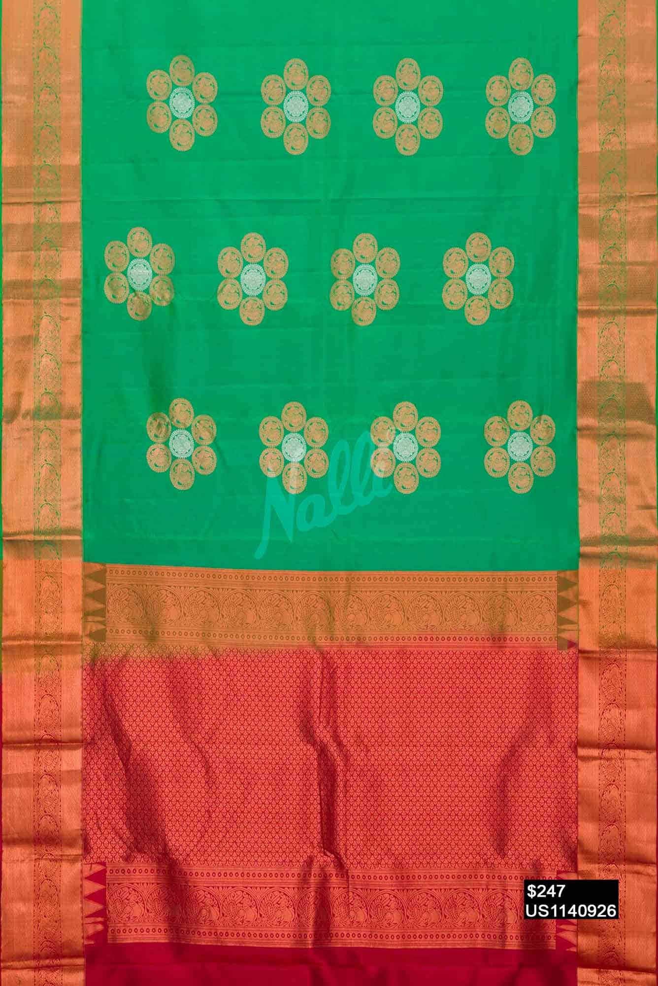 Green Kanchipuram Silk Saree
