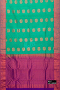 Sea Green Kanchipuram Silk Saree