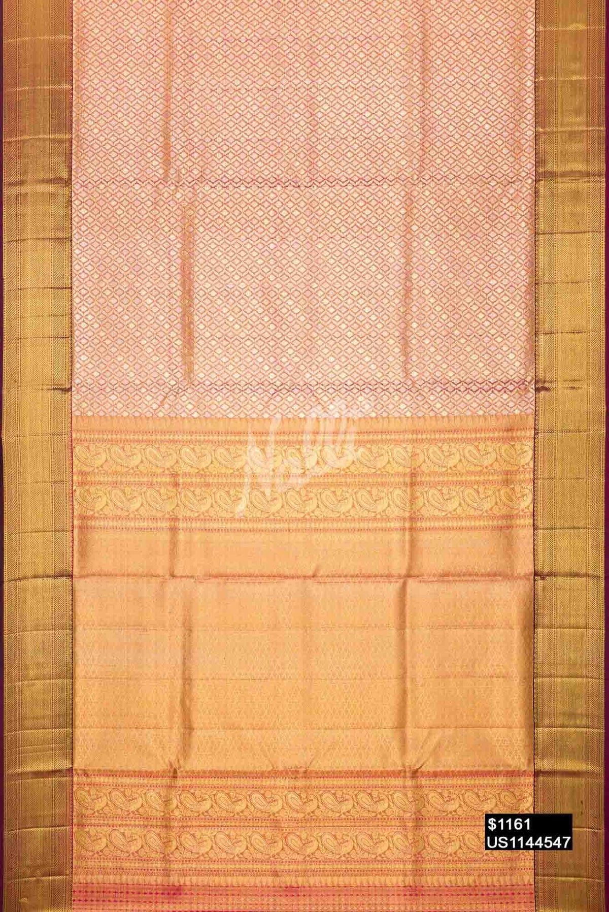 Pink Kanchipuram Tissue Silk Saree