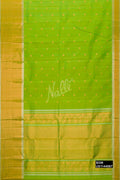 Parrot Green Kanchipuram Silk Saree