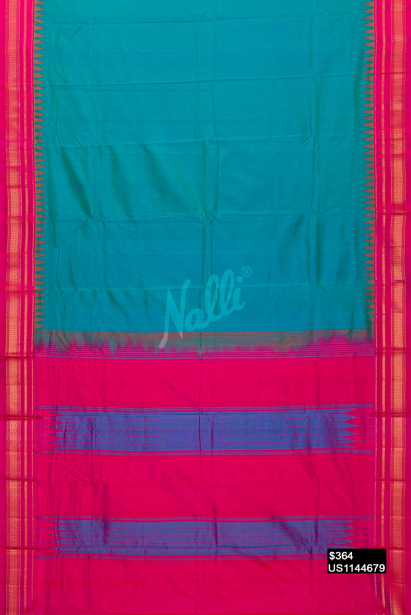 Green Gadwal Silk Saree
