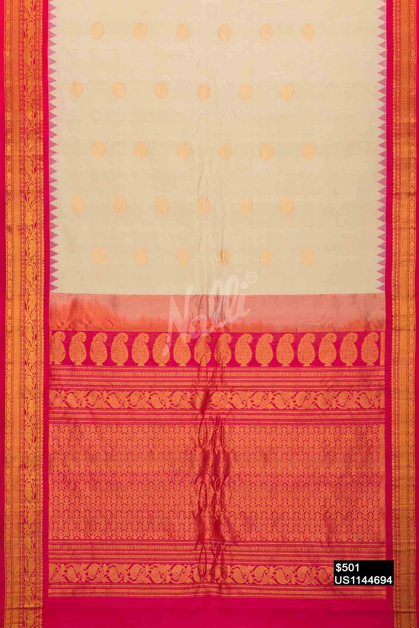 Sandal Gadwal Silk Saree
