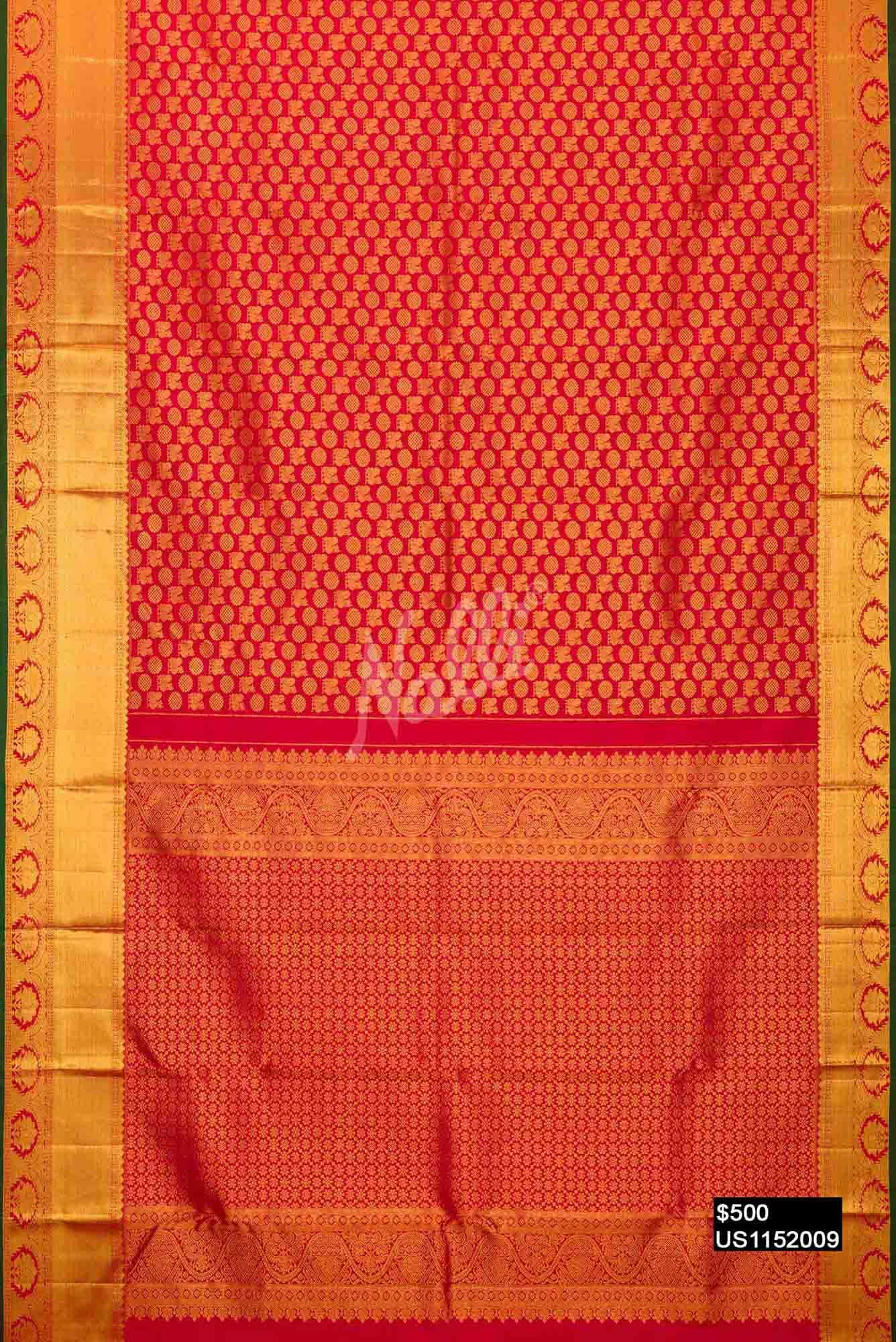 Red Kanchipuram Silk Saree