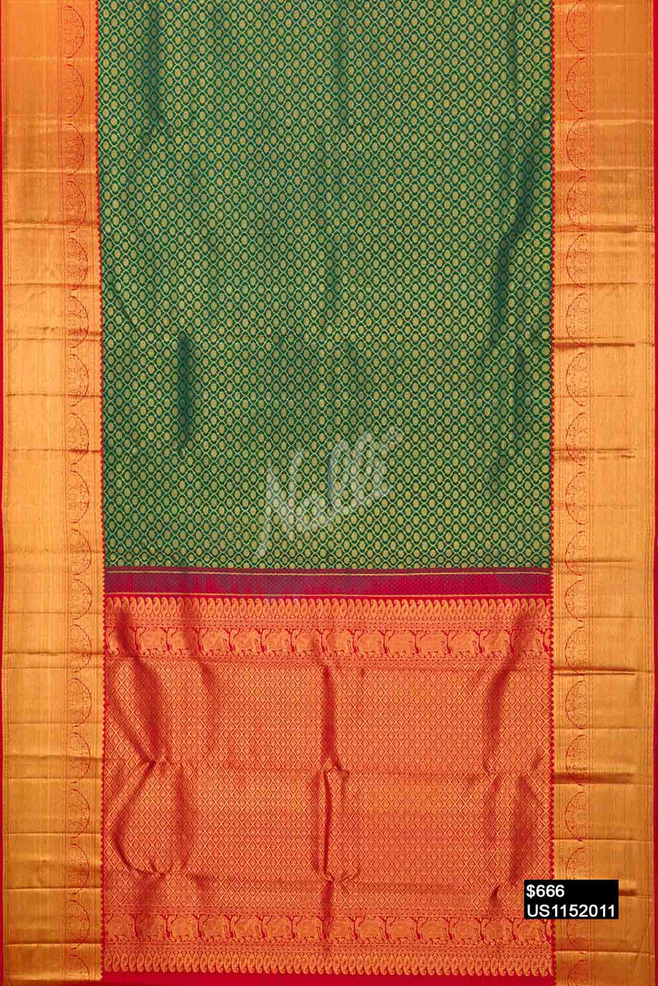 Green Kanchipuram Silk Saree