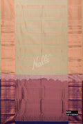 Pista Green Kanchipuram Silk Saree