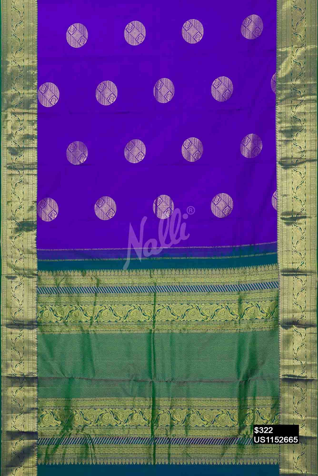 Royal Blue Kanchipuram Silk Saree