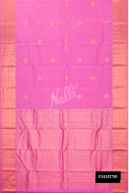 Pink Kanchipuram Silk Saree