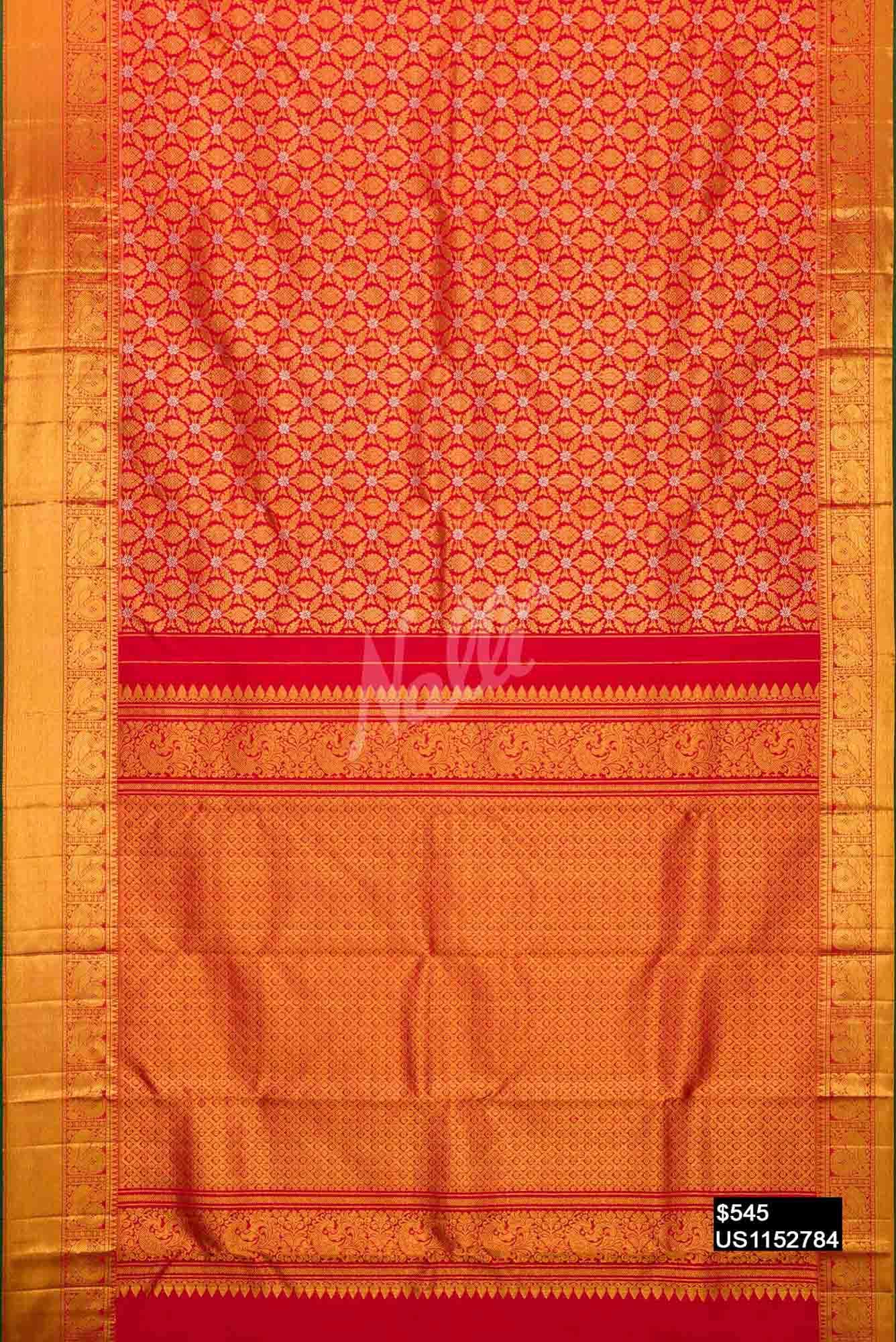 Red Kanchipuram Silk Saree
