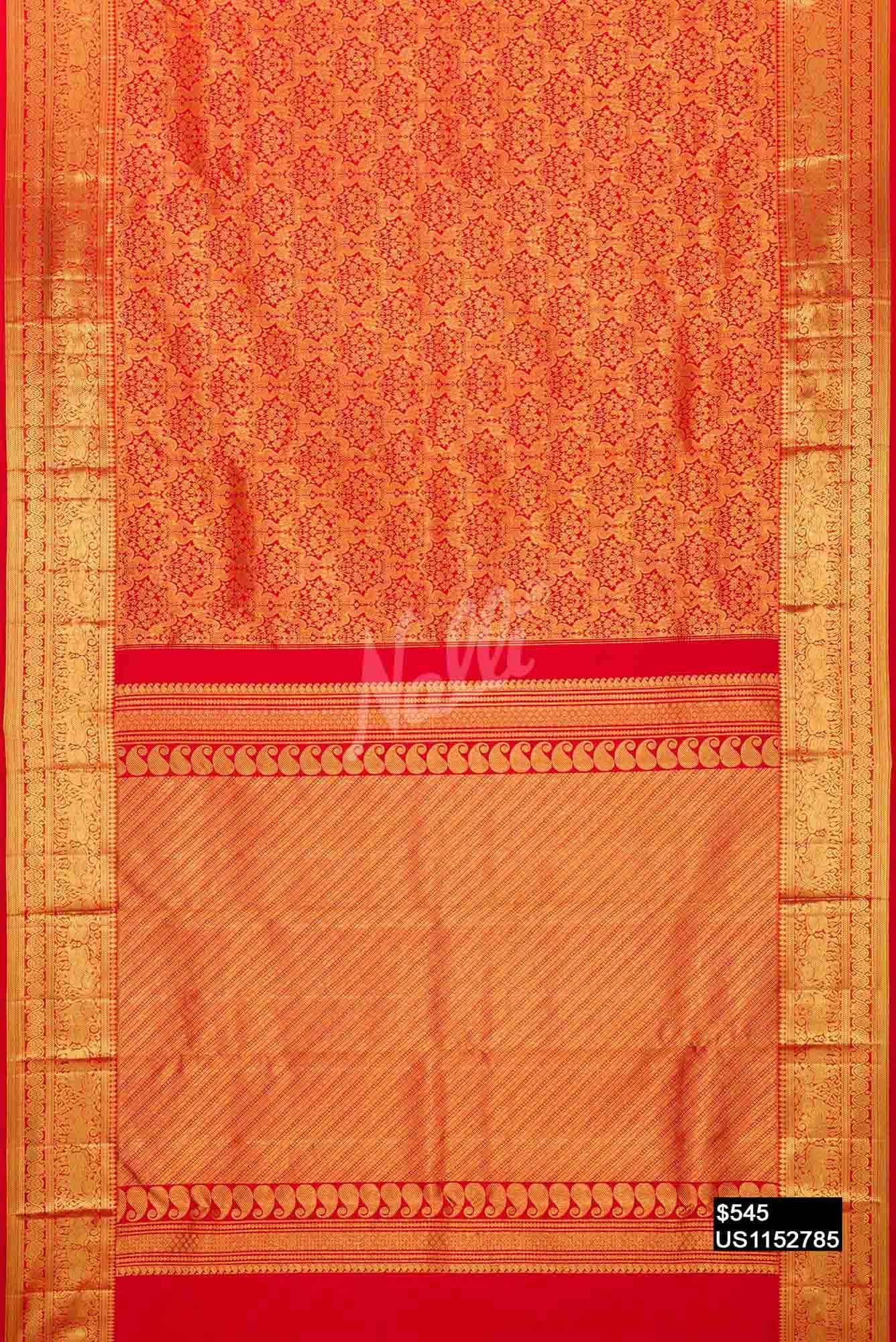 Red Kanchipuram Silk Saree