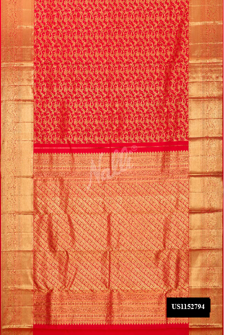 Red Kanchipuram Silk Saree