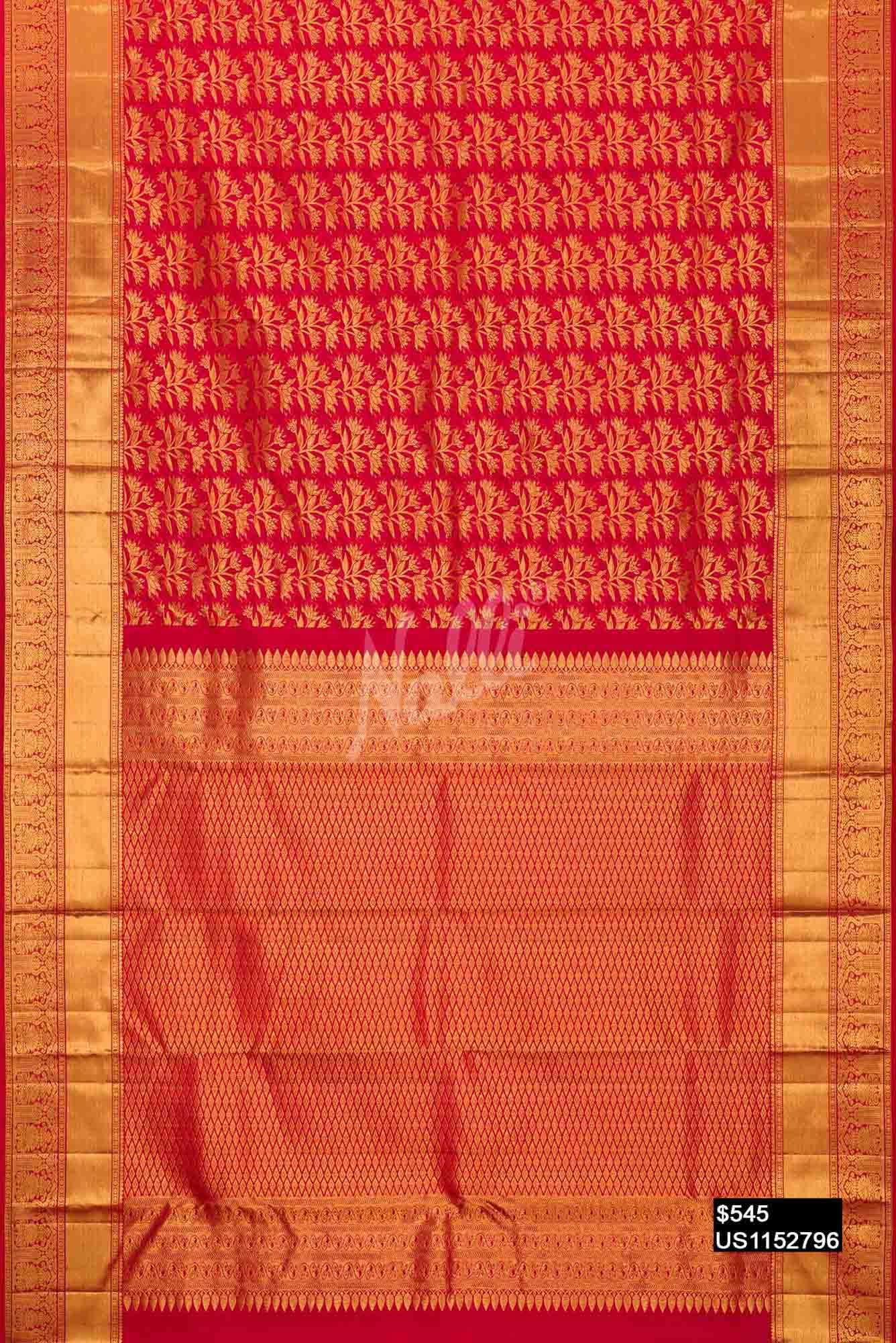 Red Kanchipuram Silk Saree