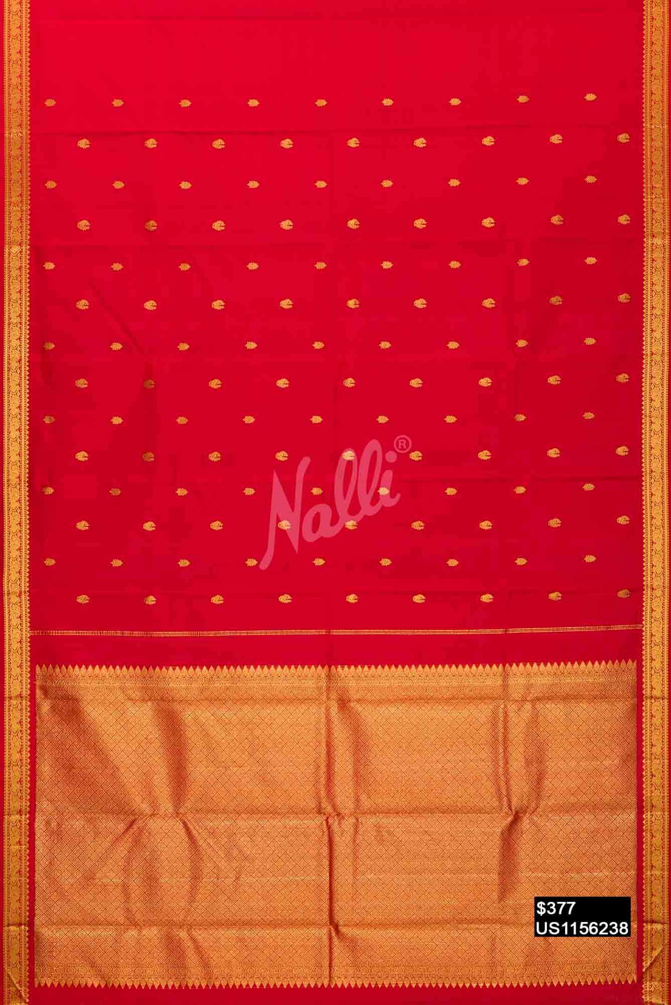 Red Kanchipuram Silk Saree